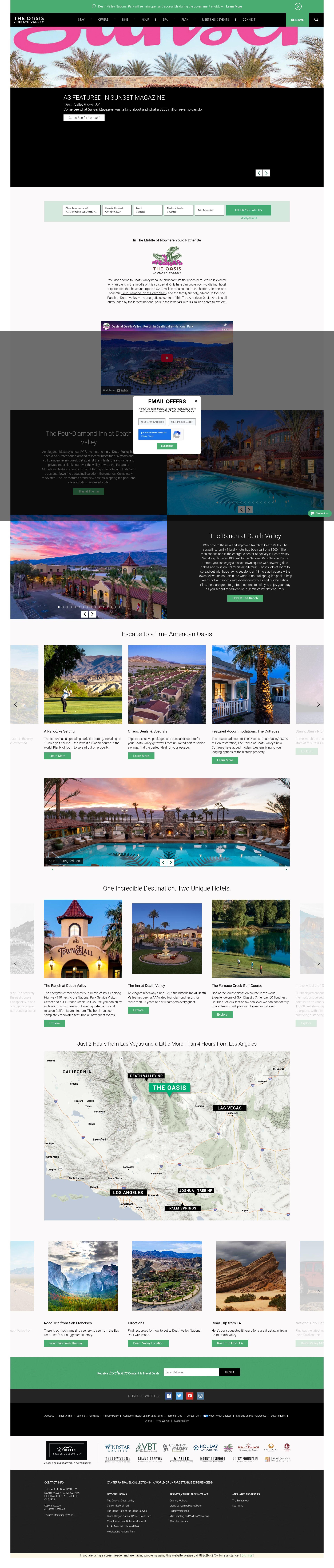 Screenshot of www.oasisatdeathvalley.com