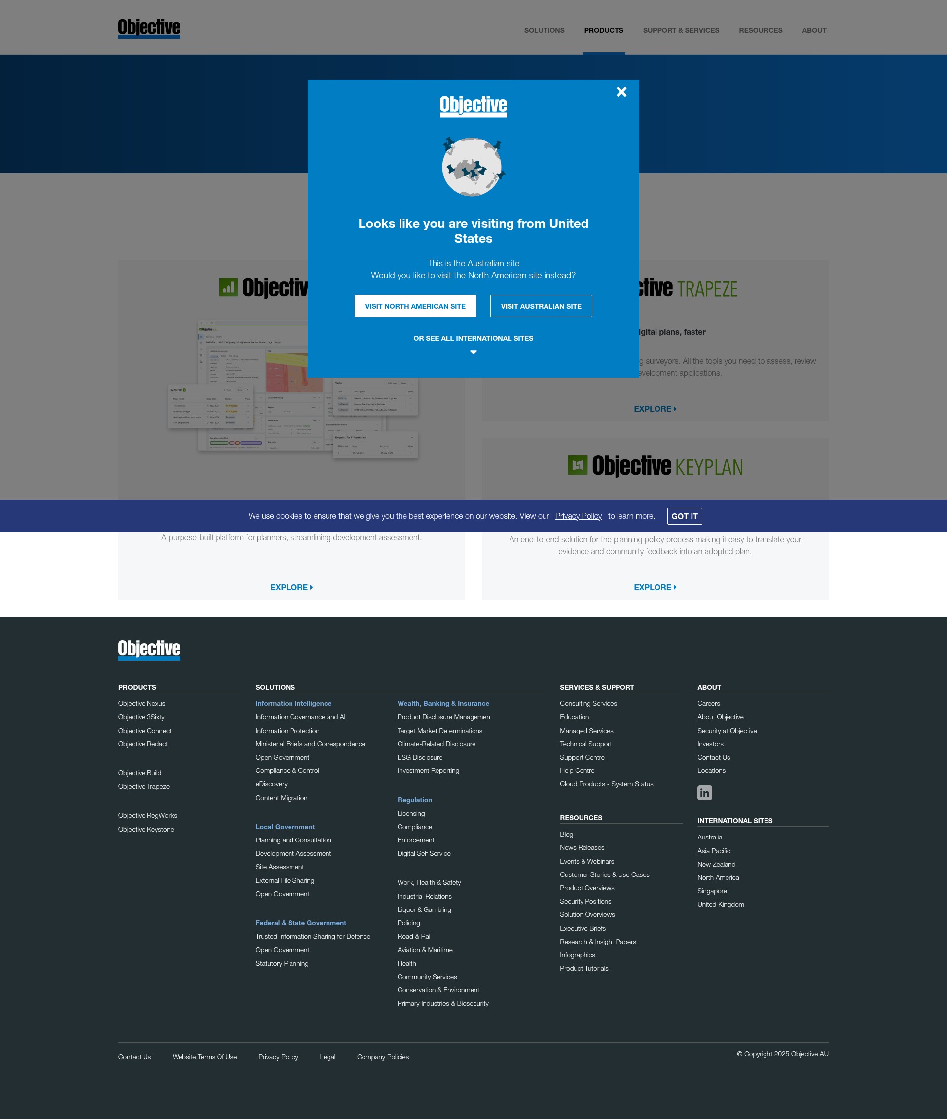 Screenshot of www.objective.com.au