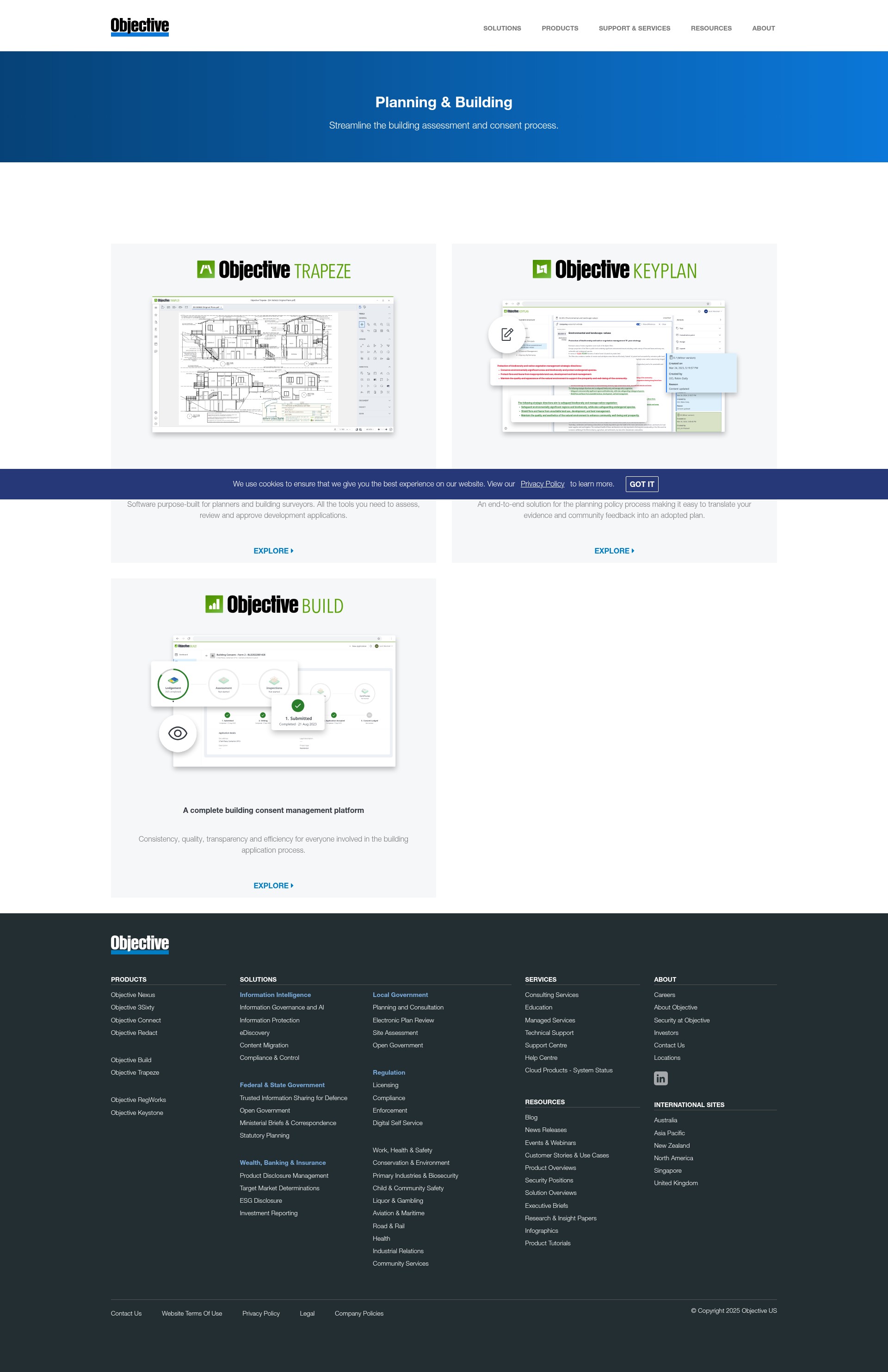 Screenshot of www.objective.com