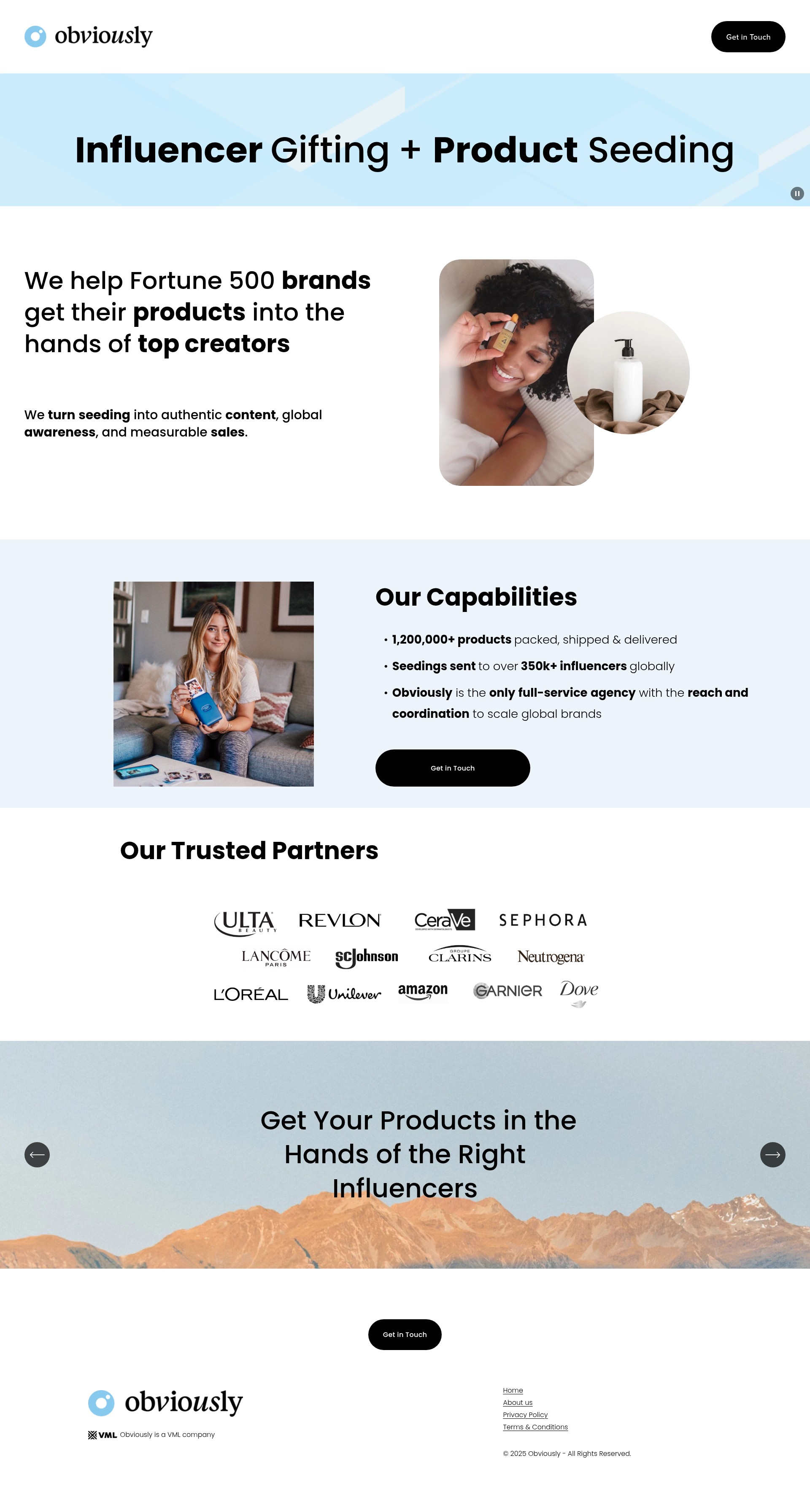 Screenshot of www.obviouslyseeding.com