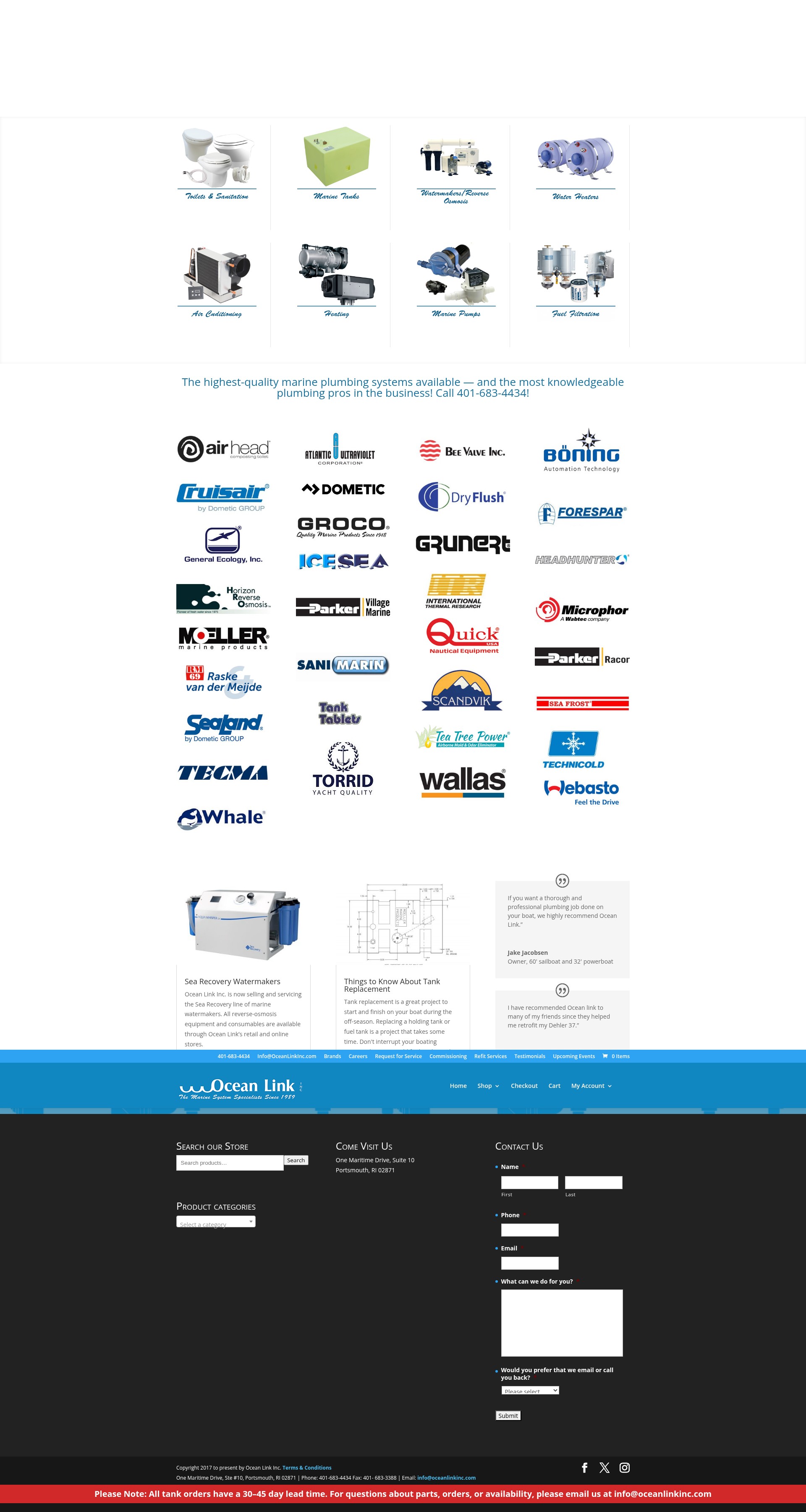 Screenshot of www.oceanlinkinc.com