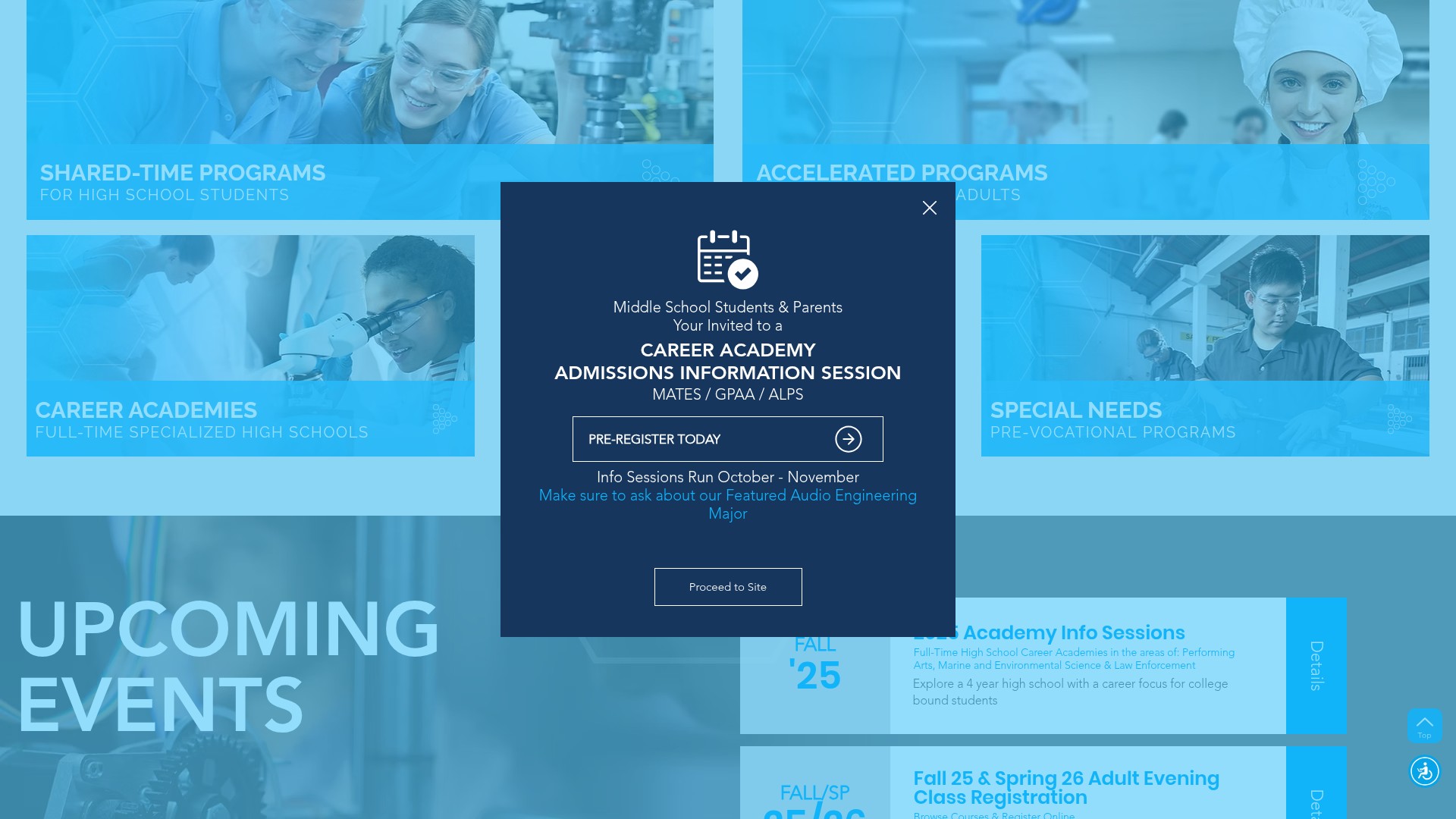 Screenshot of www.ocvts.org