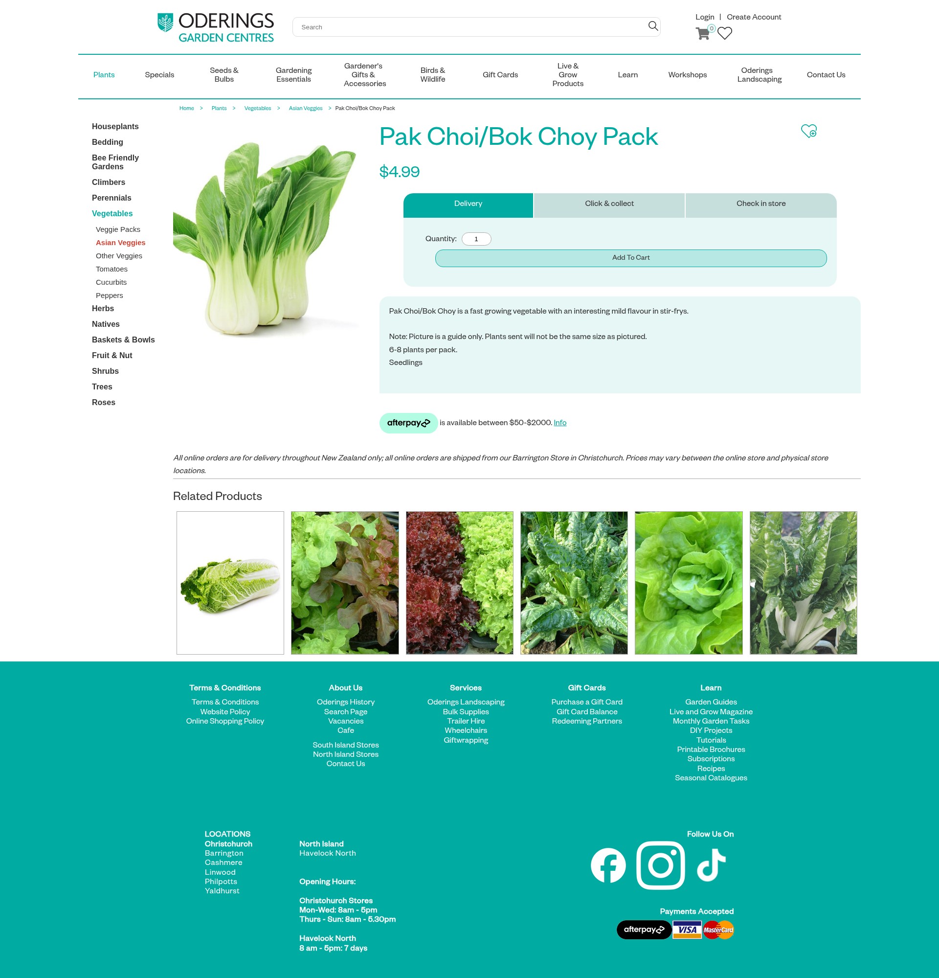 Screenshot of www.oderings.co.nz