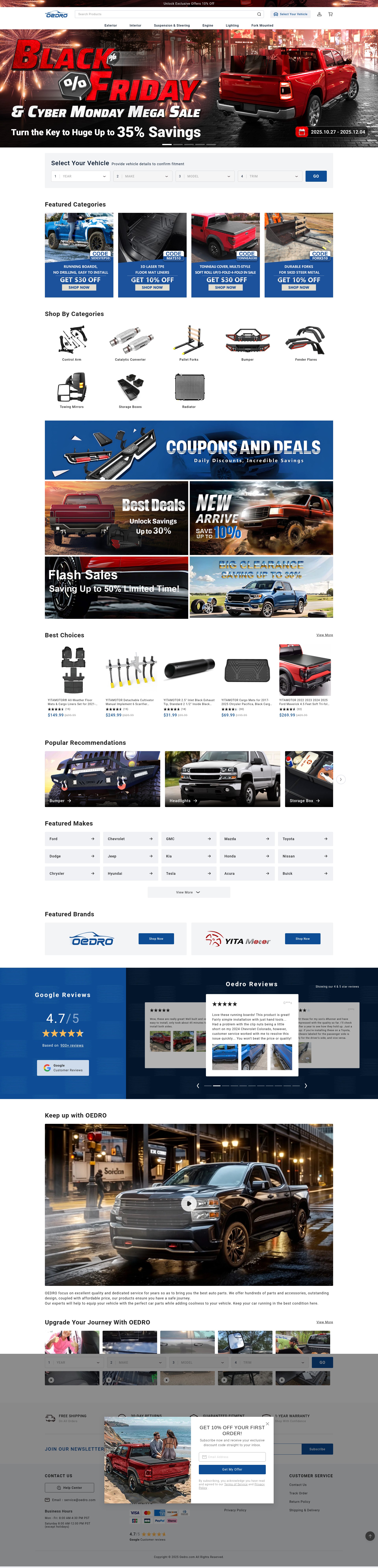 Screenshot of www.oedro.com