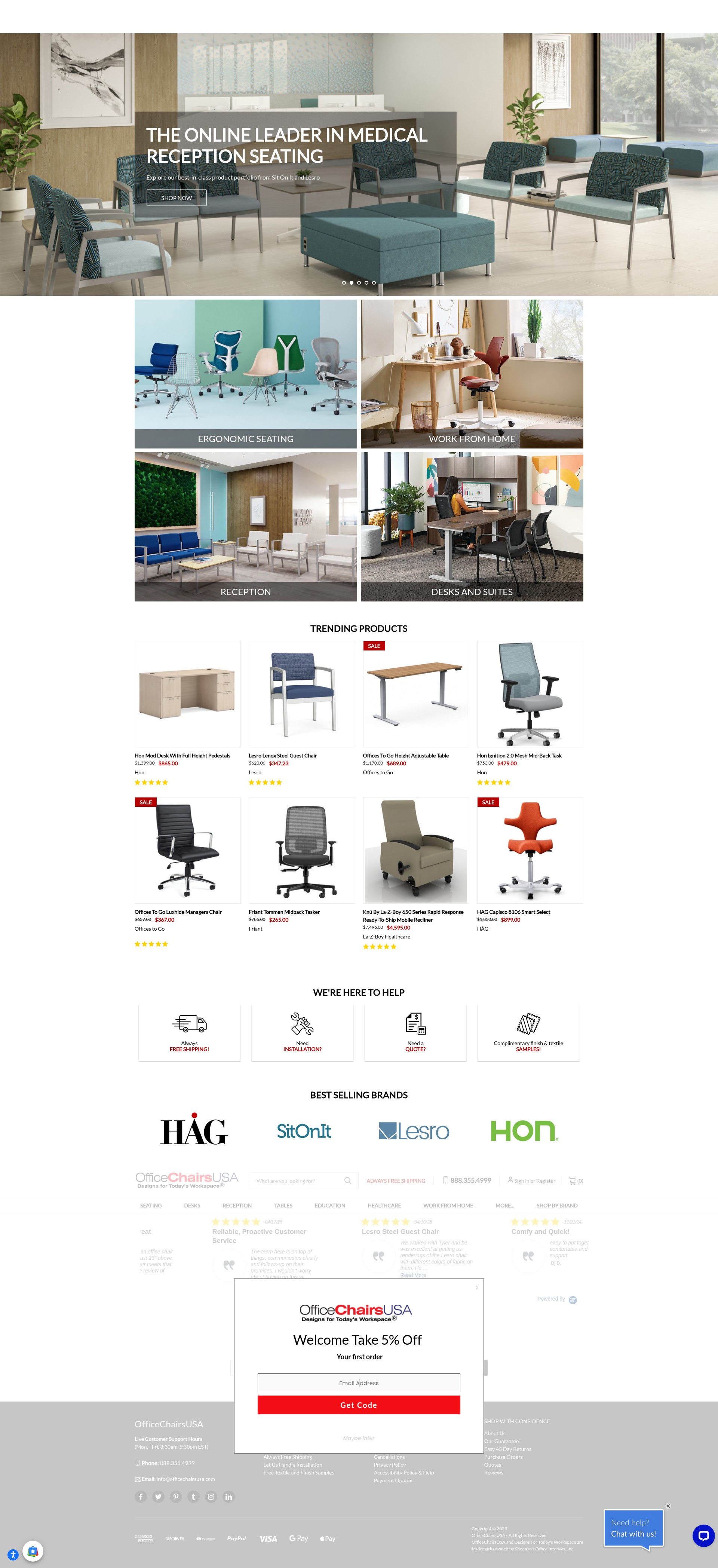 Screenshot of www.officechairsusa.com