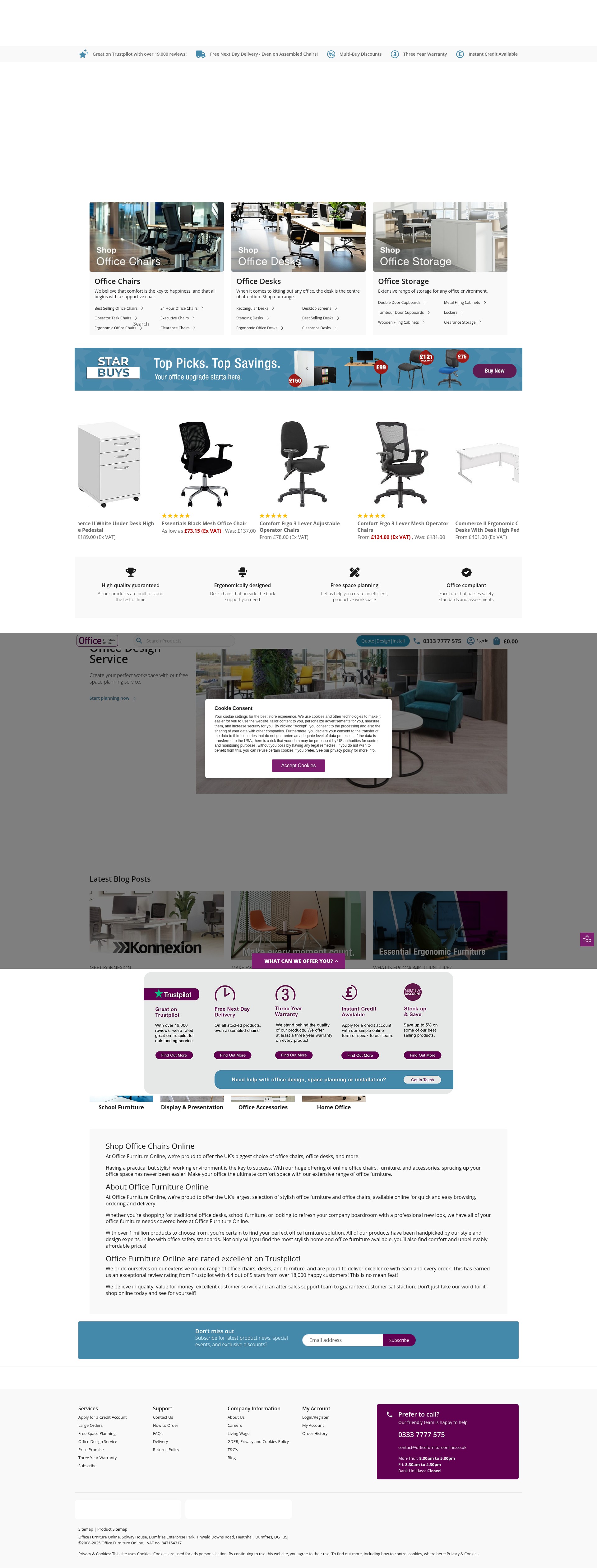 Screenshot of www.officefurnitureonline.co.uk