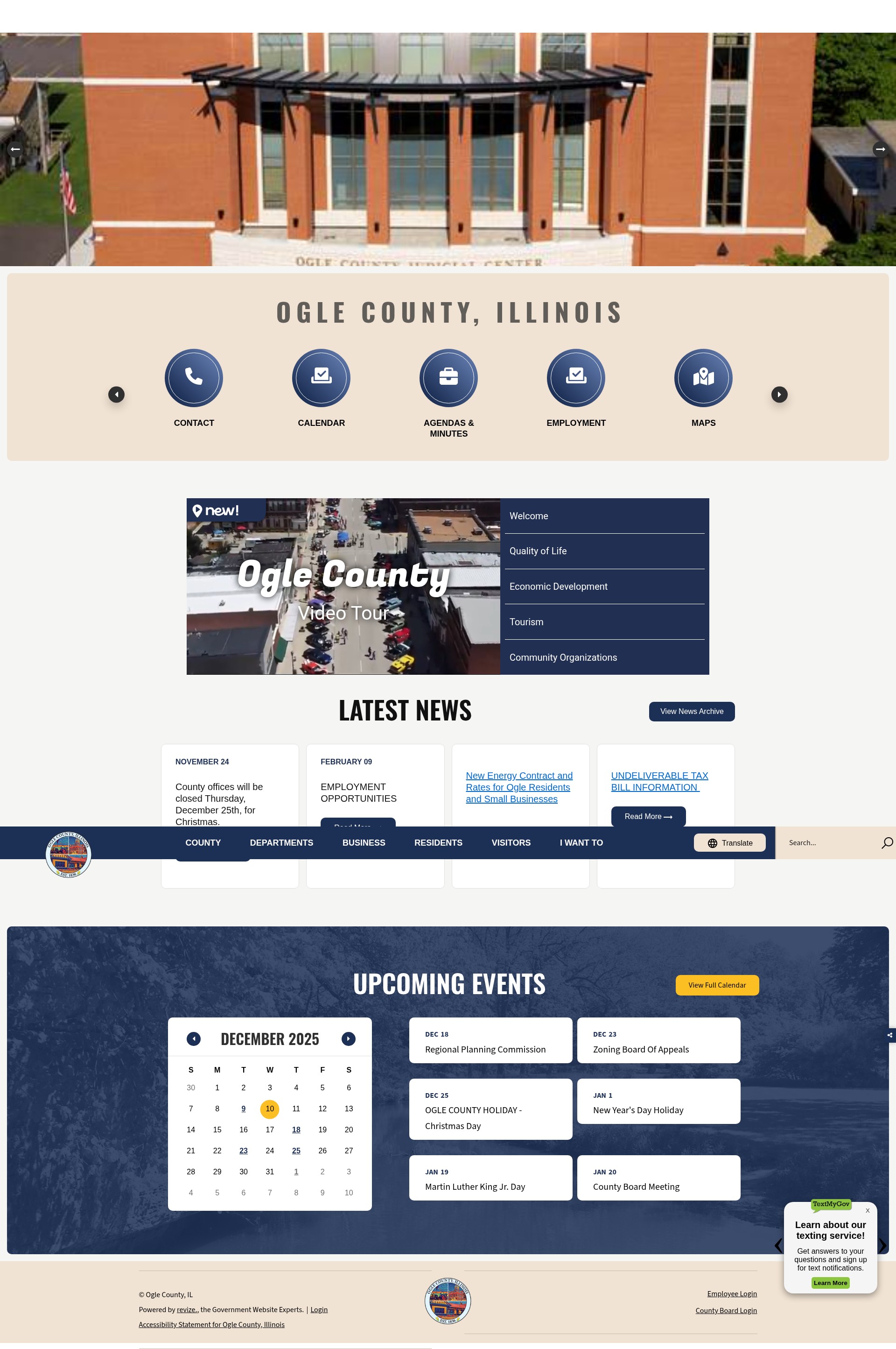 Screenshot of www.oglecountyil.gov