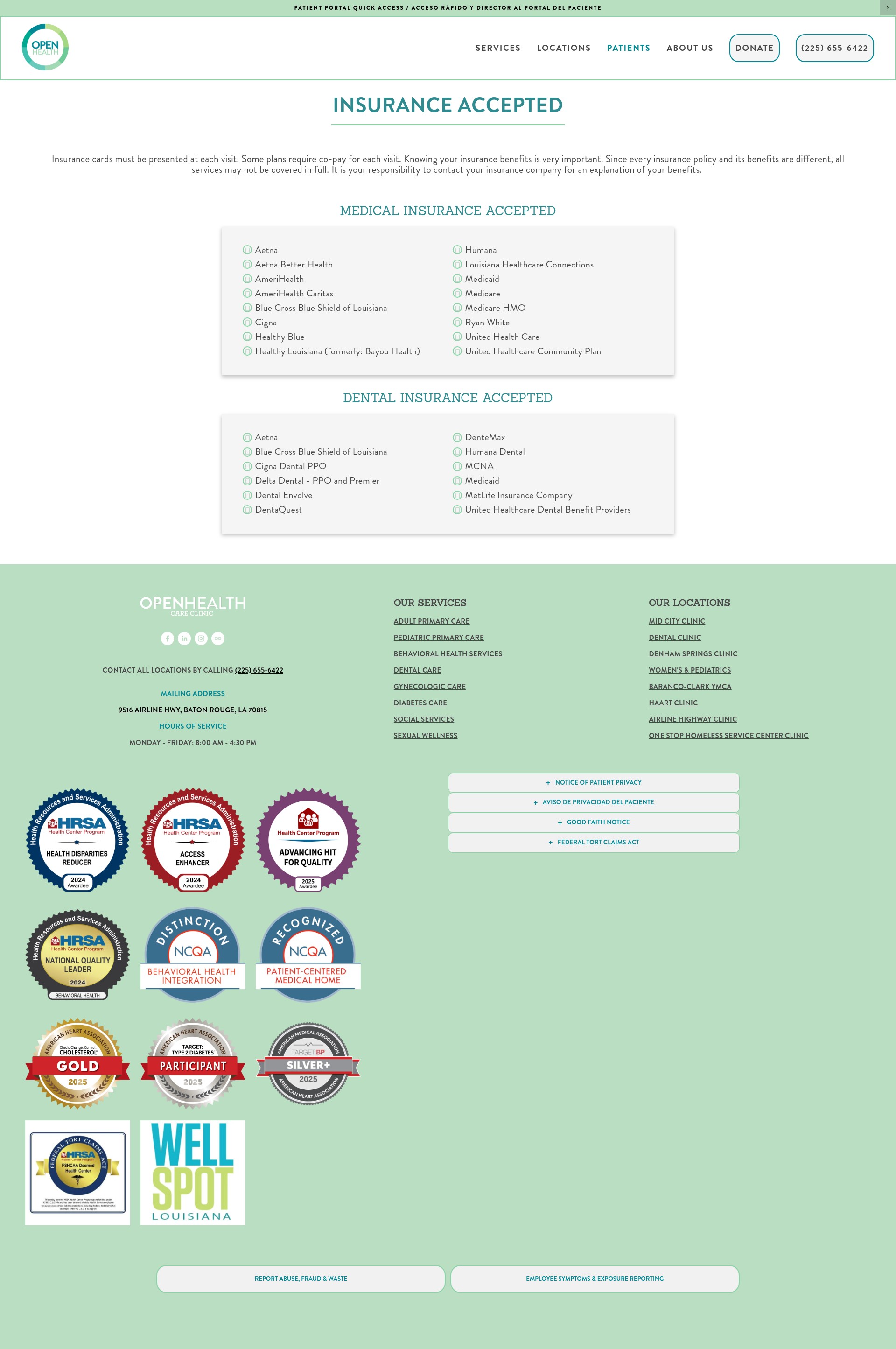 Screenshot of www.ohcc.org