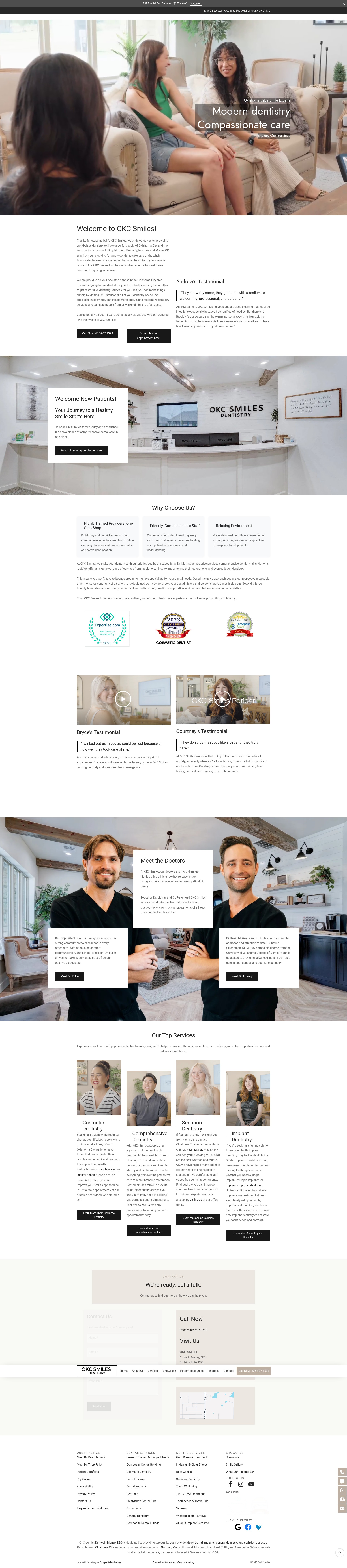 Screenshot of www.okcsmiles.com