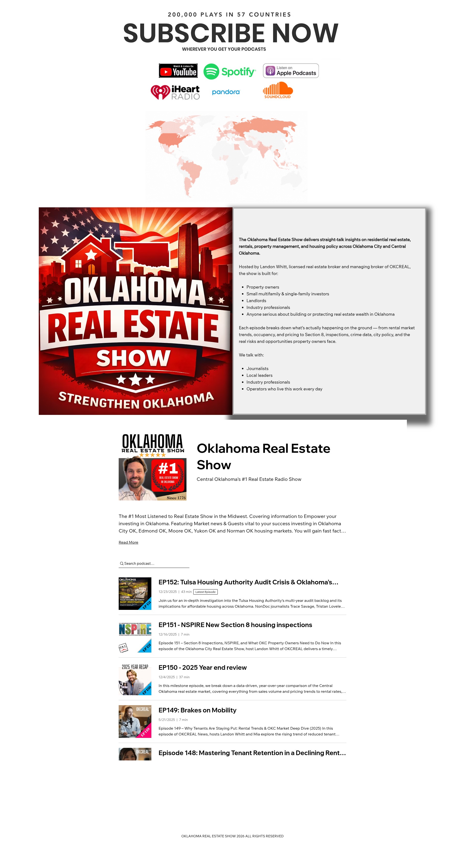Screenshot of www.oklahomarealestateshow.com