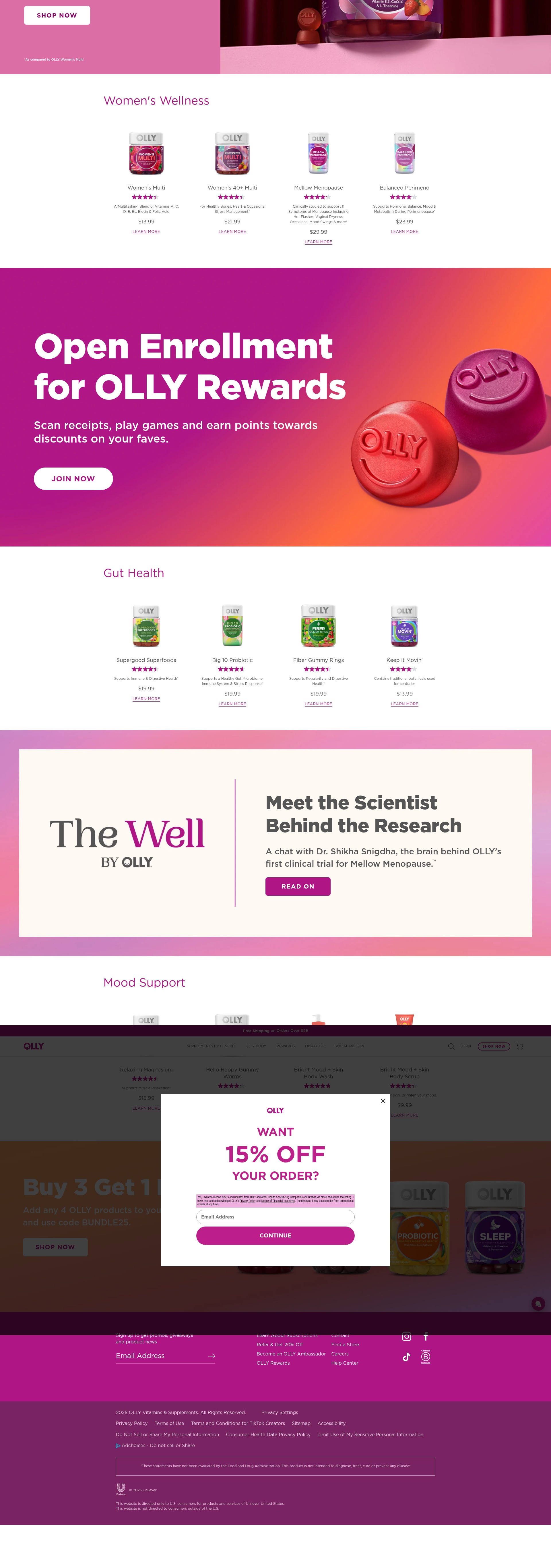Screenshot of www.olly.com