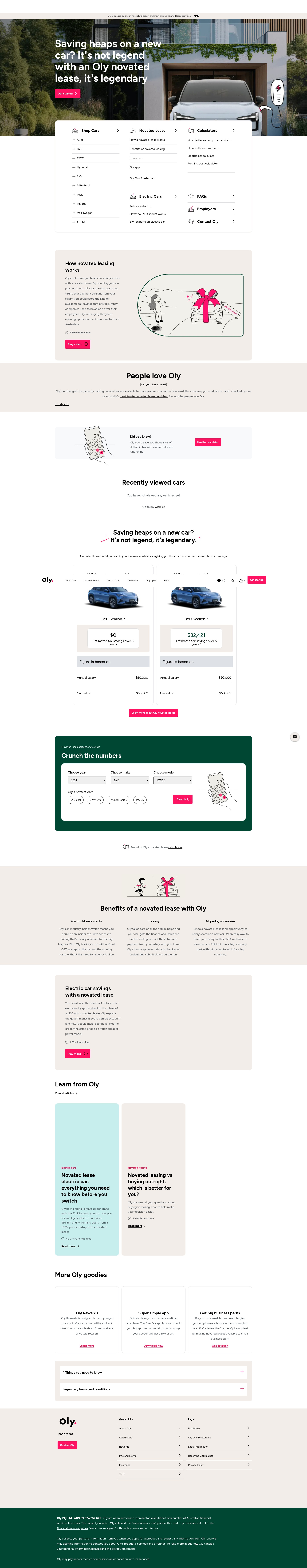 Screenshot of www.oly.com.au