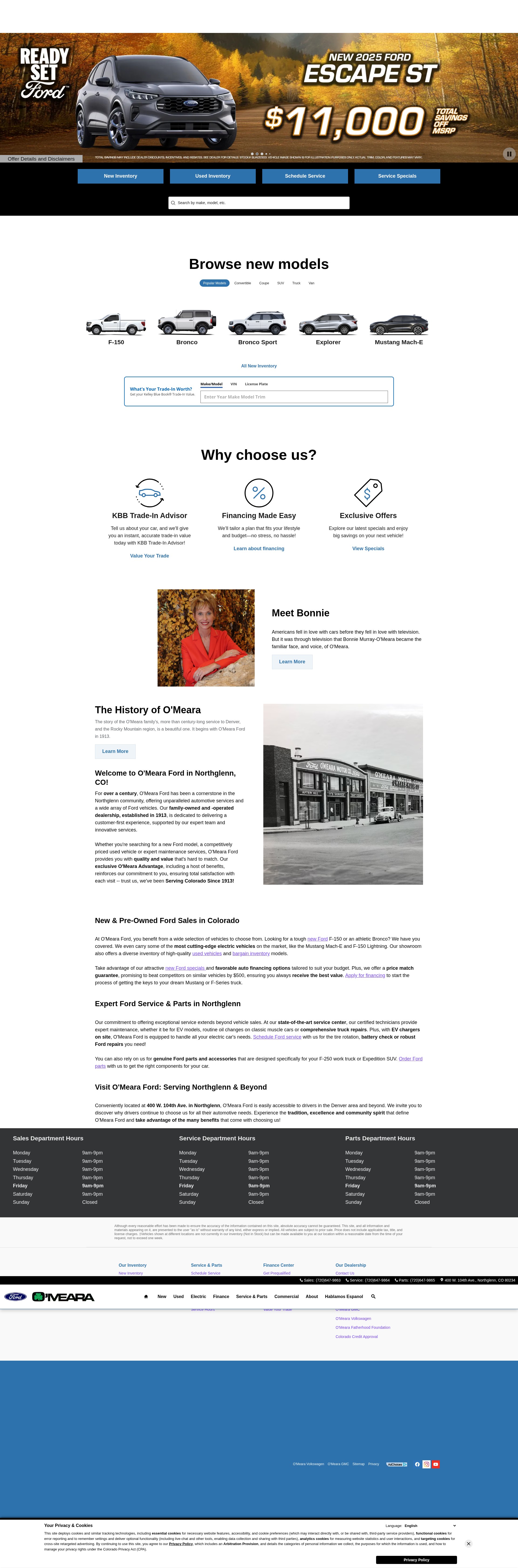 Screenshot of www.omearaford.com