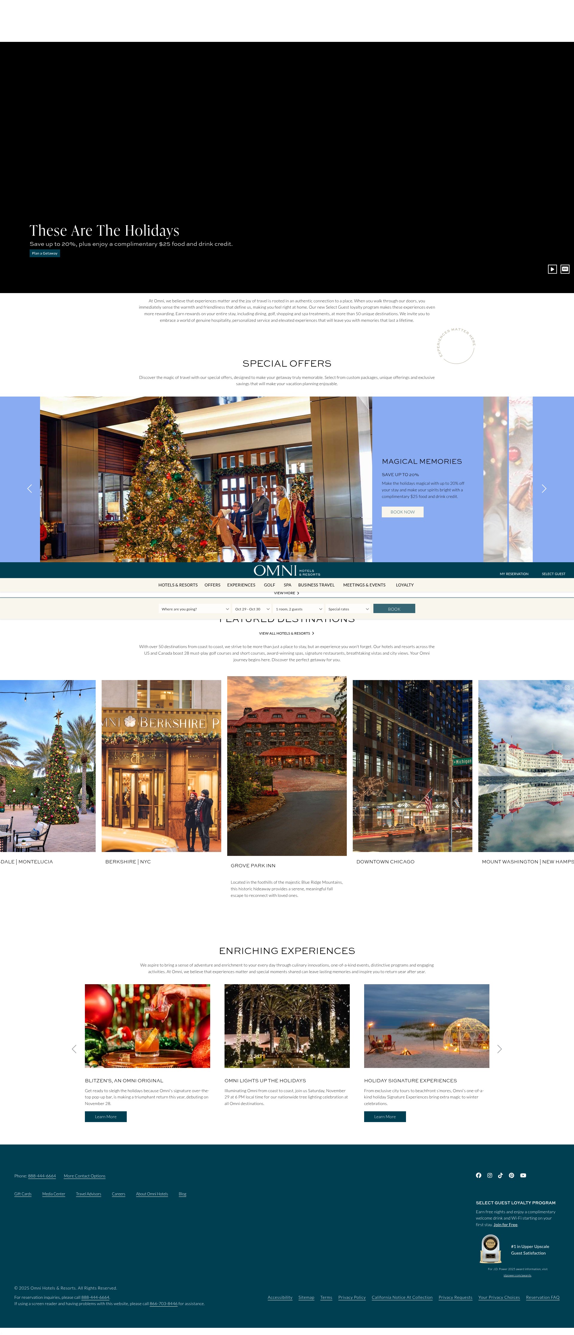 Screenshot of www.omnihotels.com