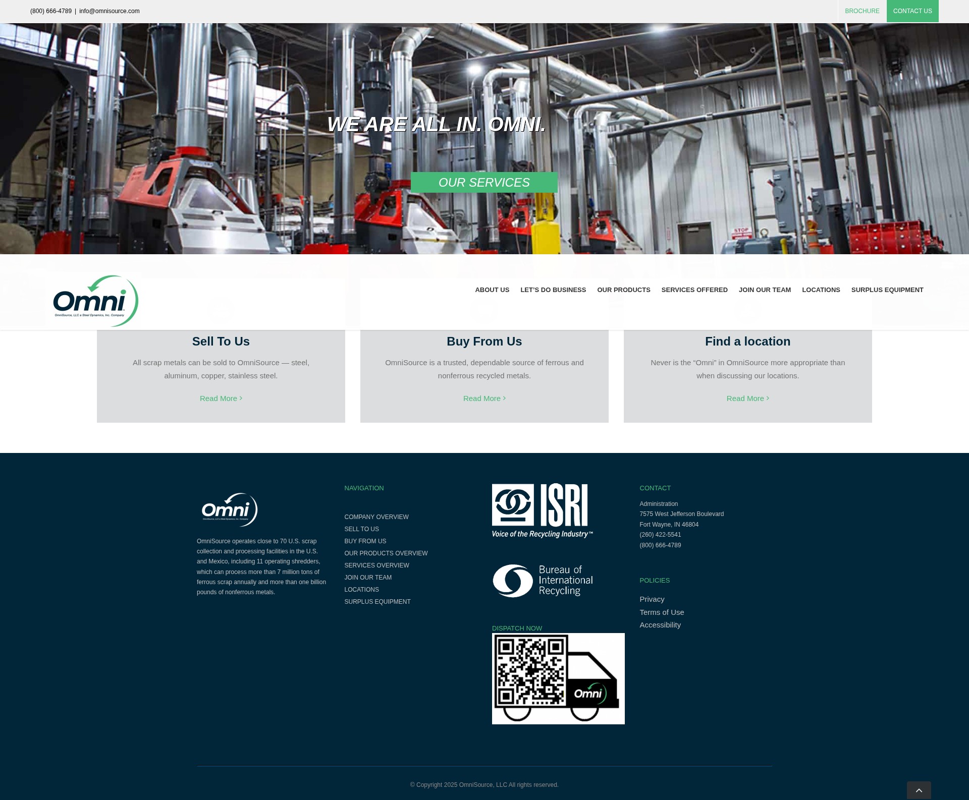 Screenshot of www.omnisource.com