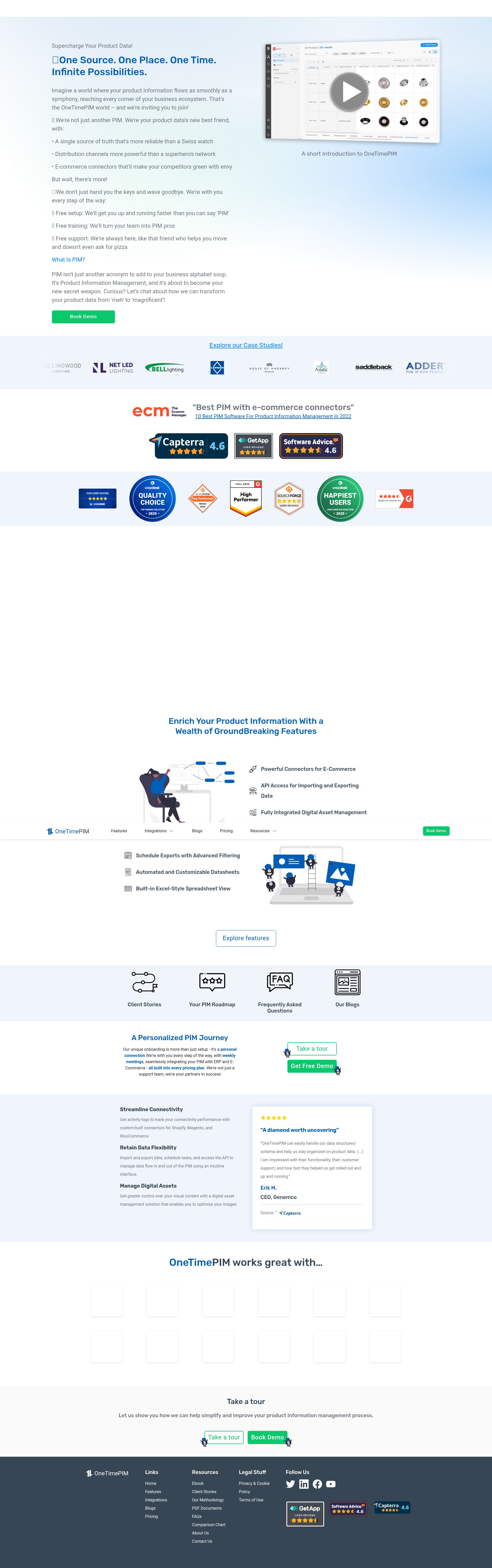 Screenshot of www.onetimepim.com