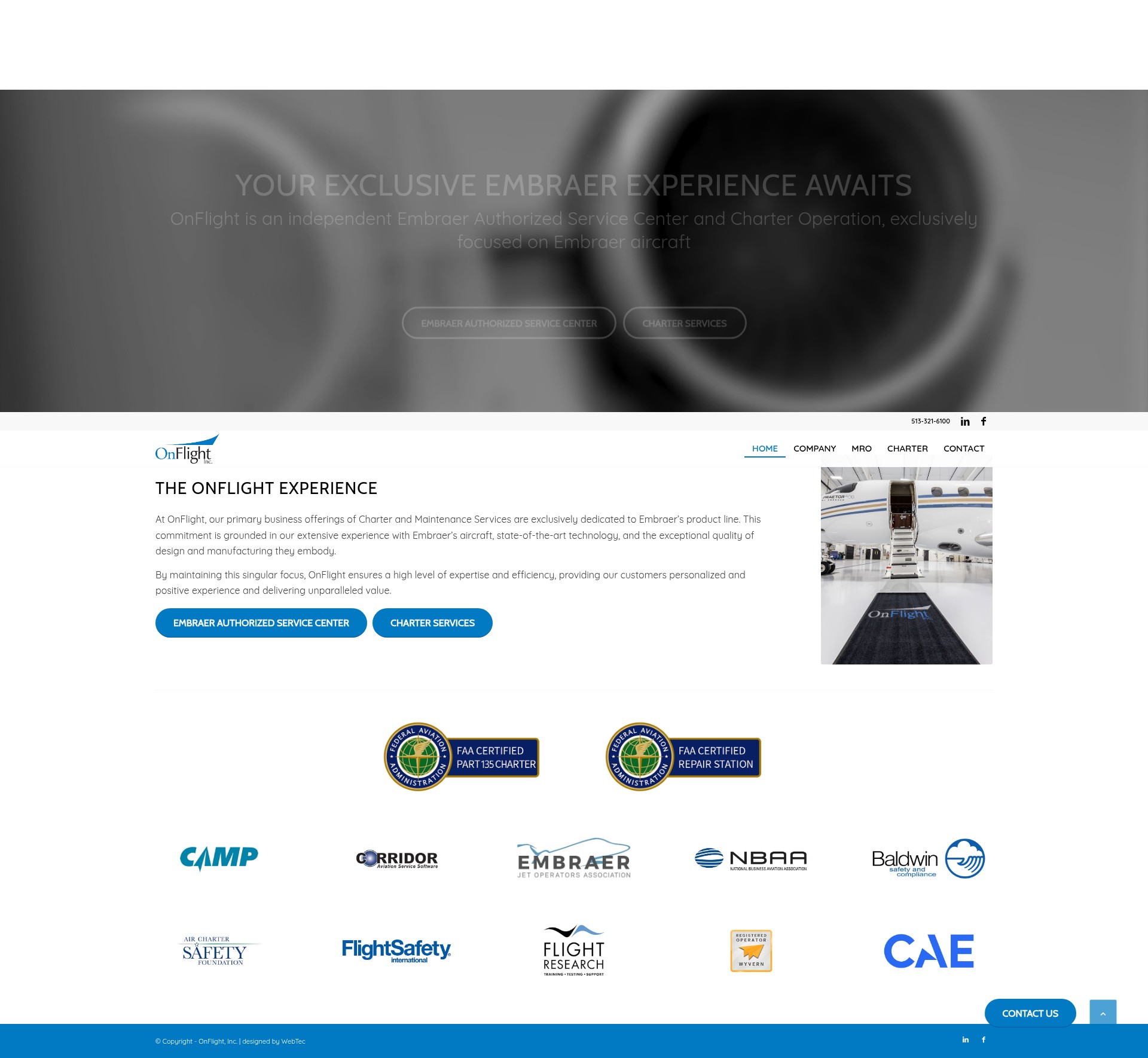Screenshot of www.onflightaviation.com