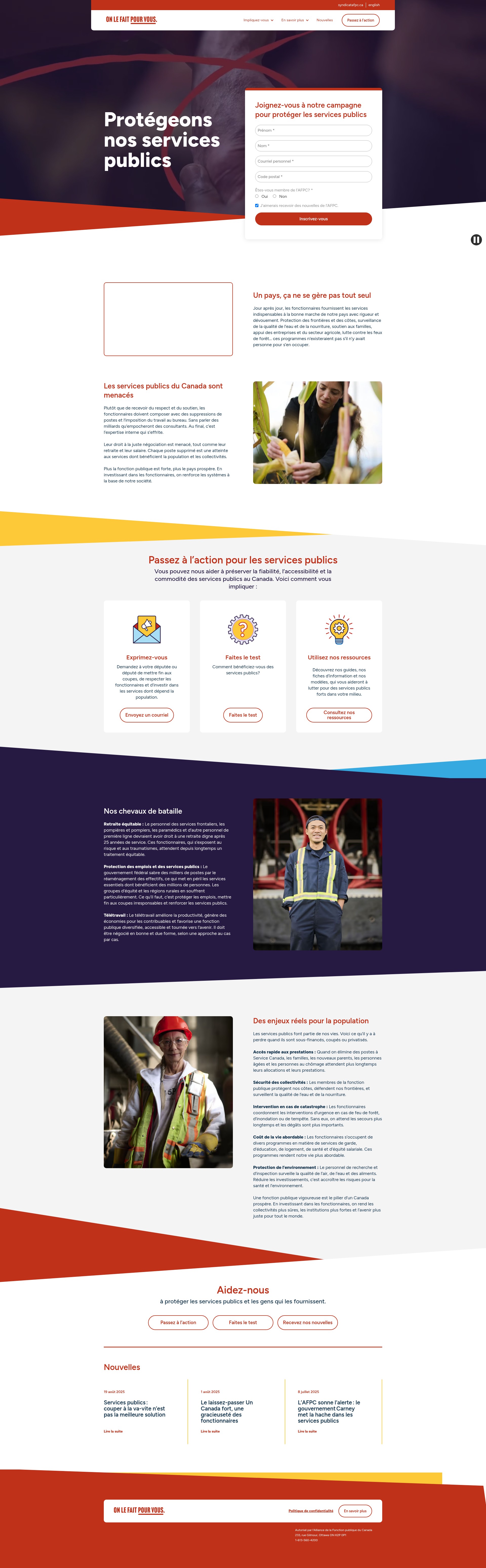 Screenshot of www.onlefaitpourvous.ca