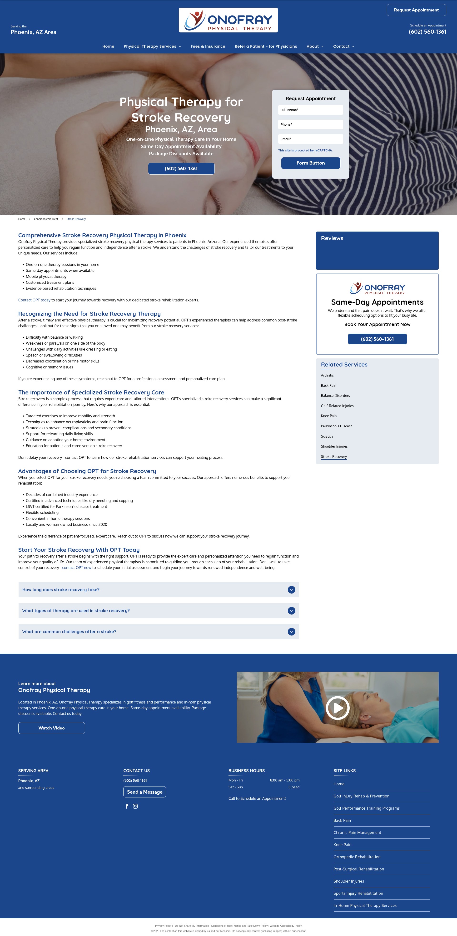 Screenshot of www.onofrayphysicaltherapy.com