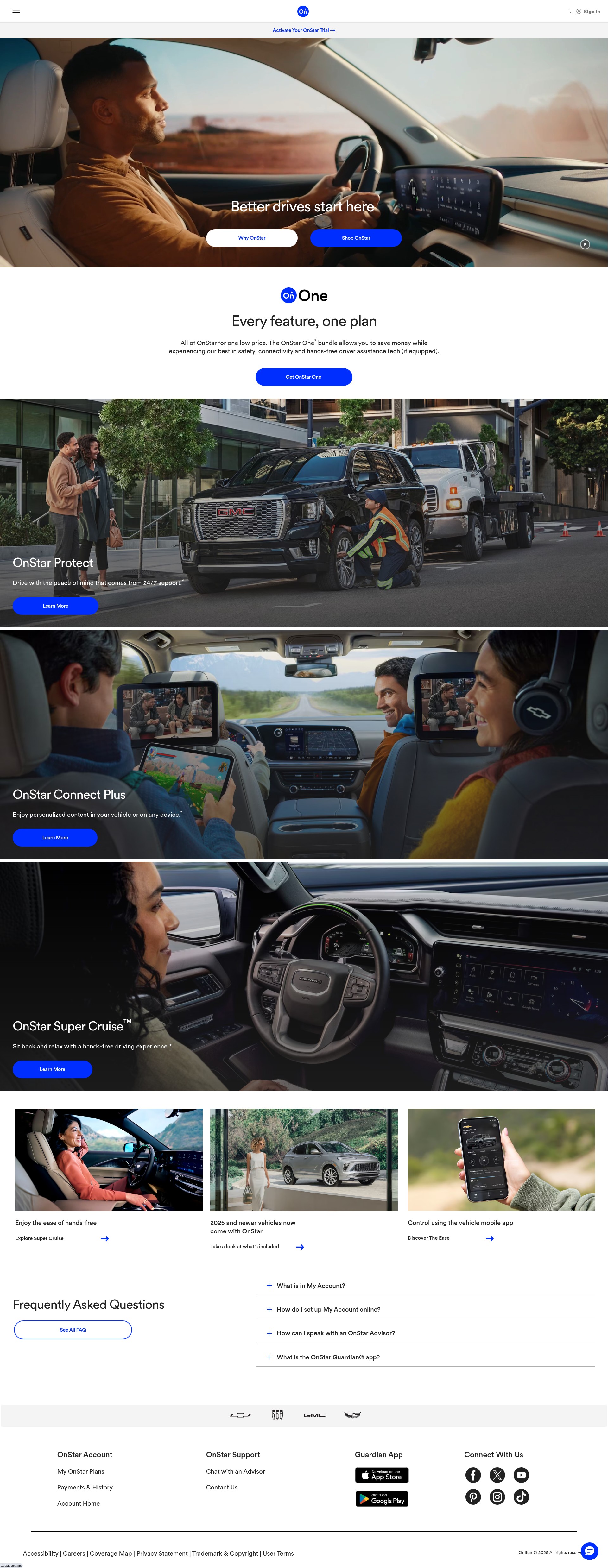 Screenshot of www.onstar.ca