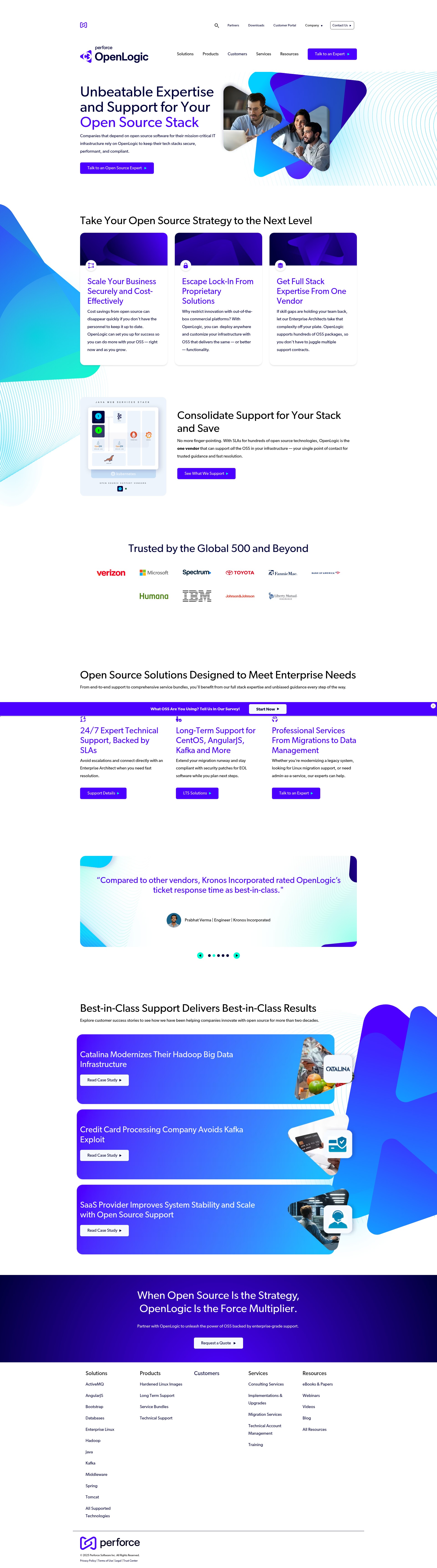 Screenshot of www.openlogic.com