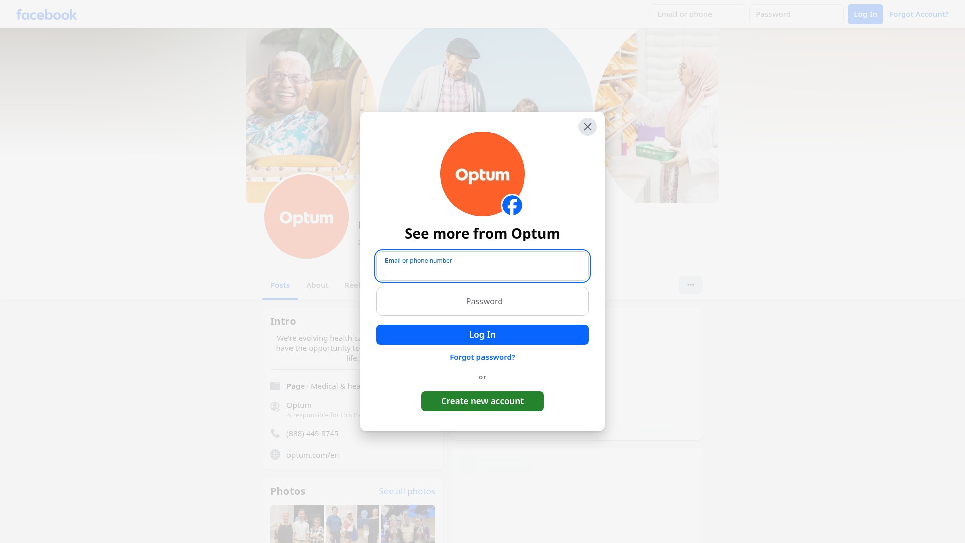 Screenshot of www.optum.com