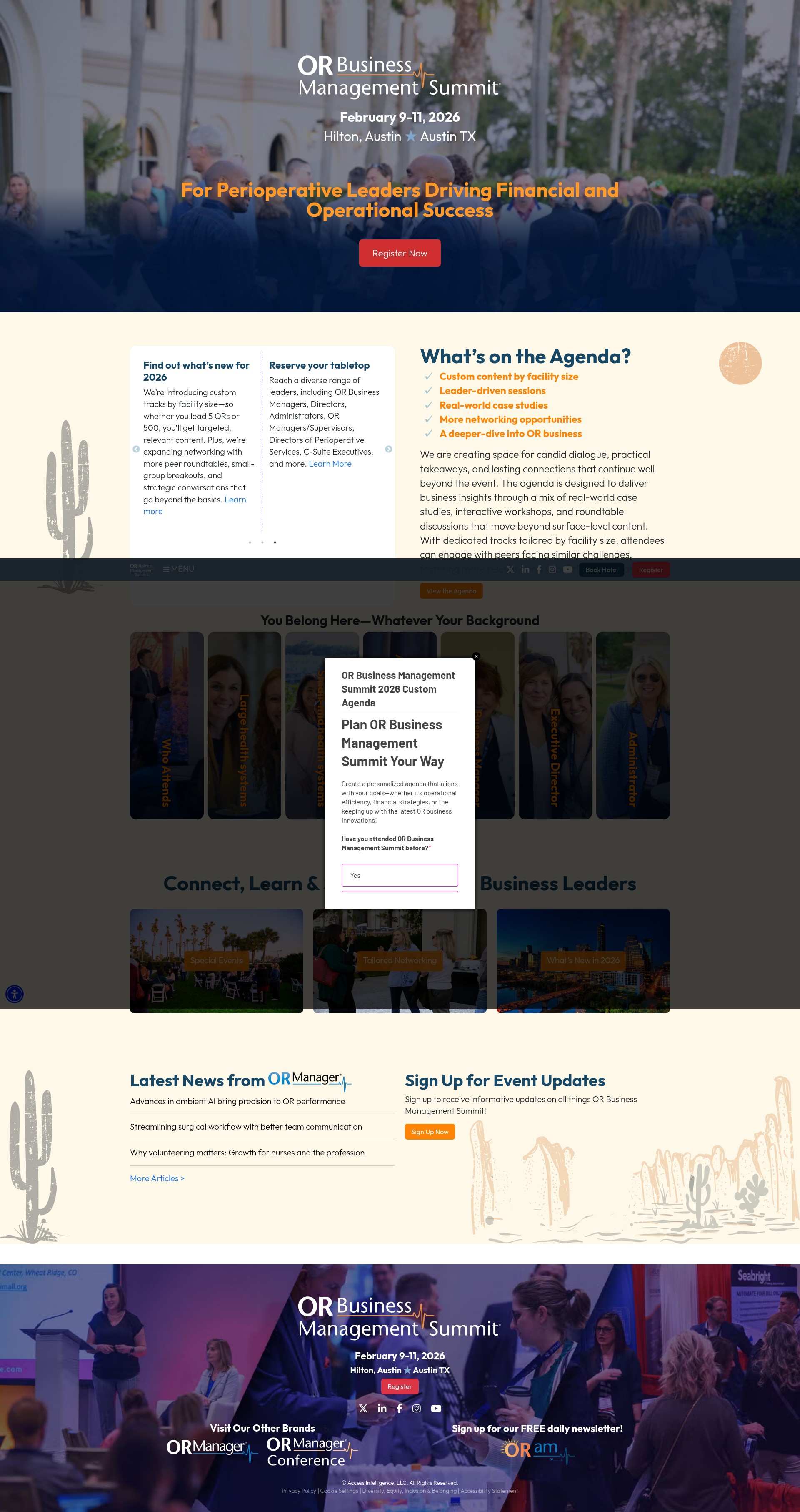 Screenshot of www.orbusinessmanagementsummit.com