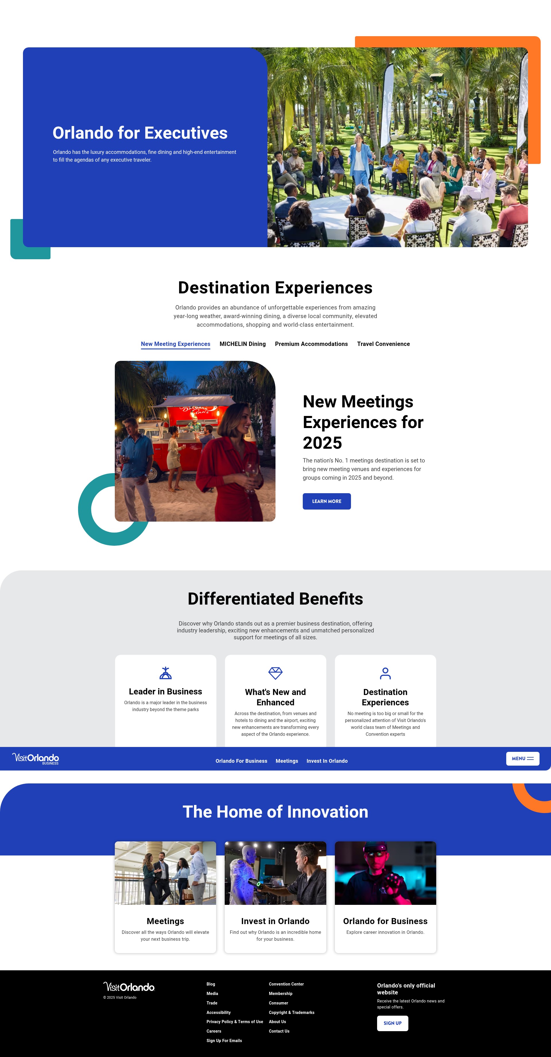 Screenshot of www.orlandoforbusiness.com
