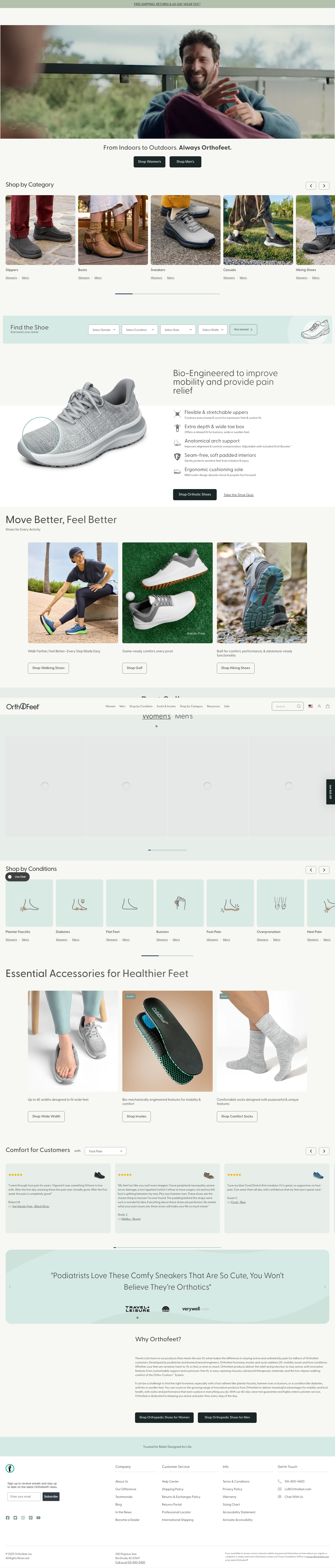Screenshot of www.orthofeet.com