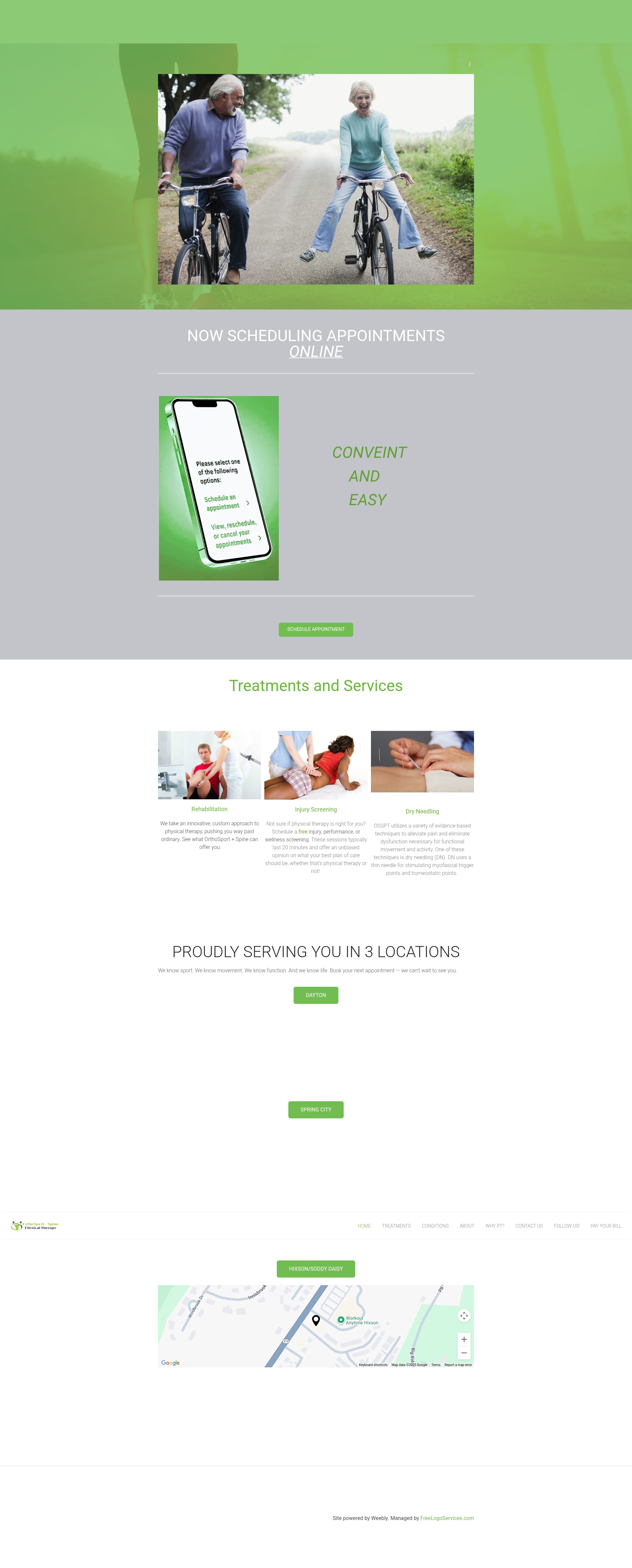 Screenshot of www.orthosportspinept.com