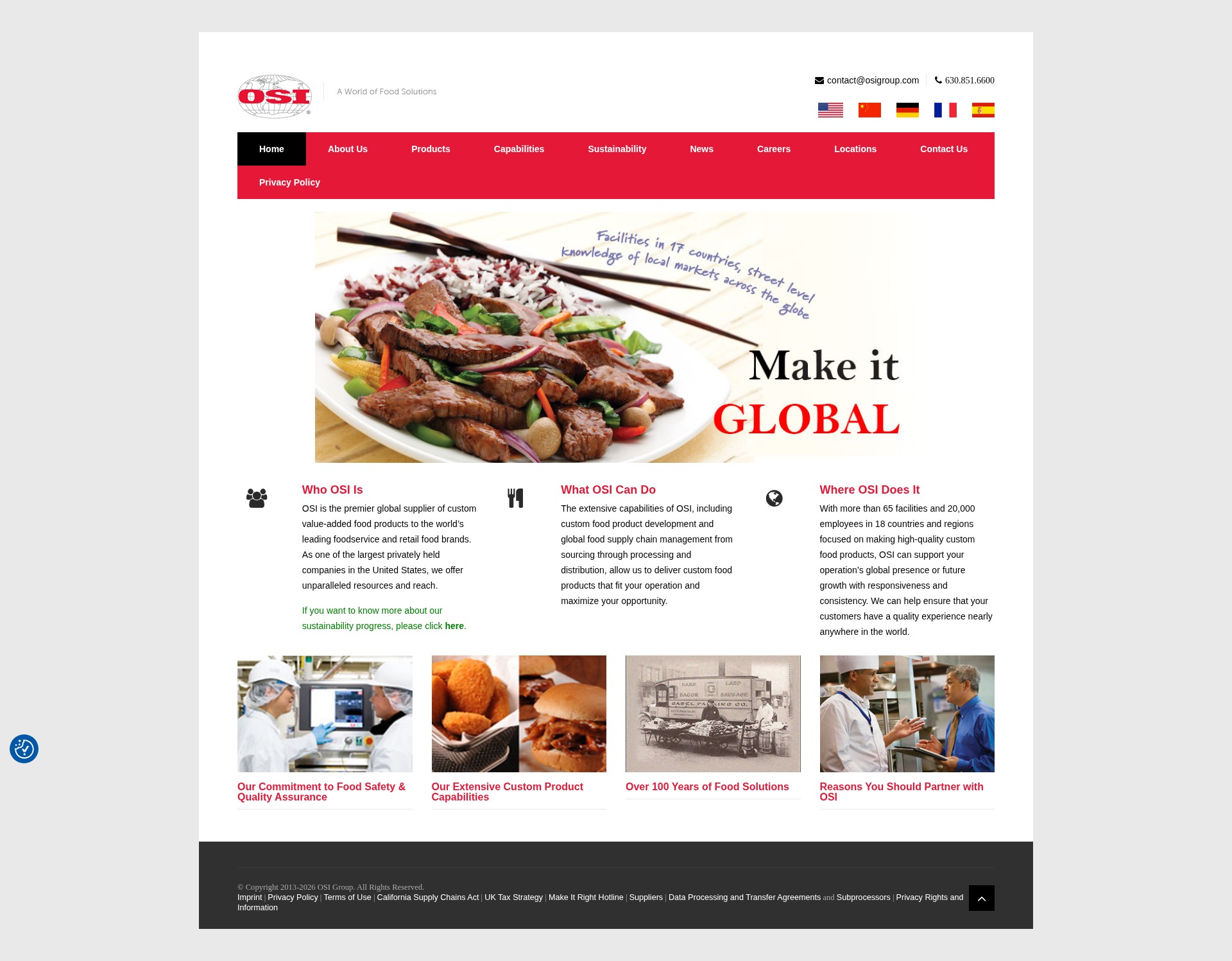 Screenshot of www.osigroup.com