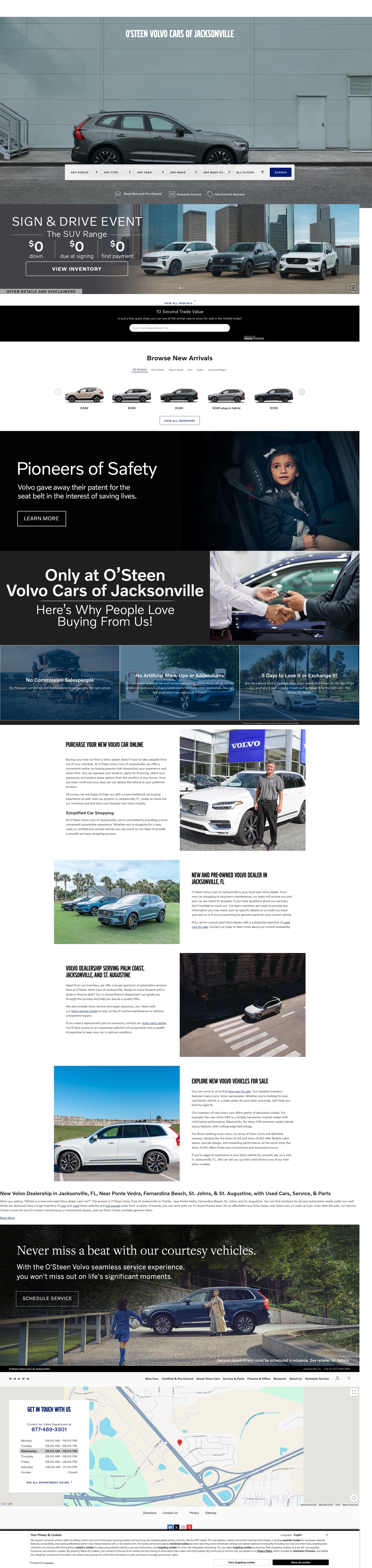 Screenshot of www.osteenvolvocarsofjacksonville.com