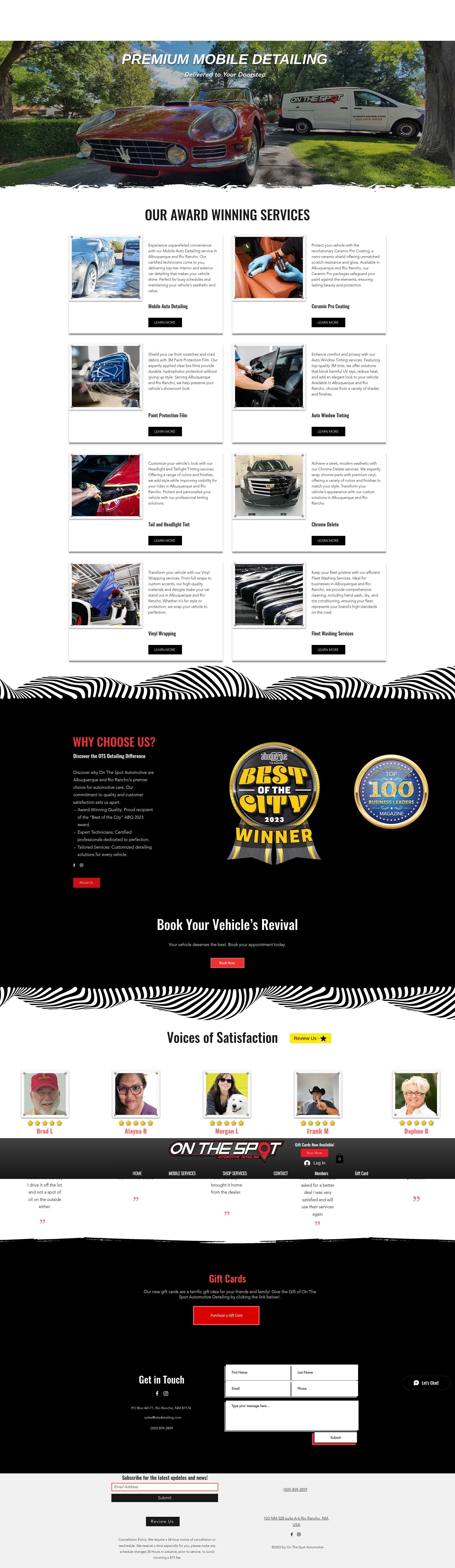 Screenshot of www.otsdetailing.com