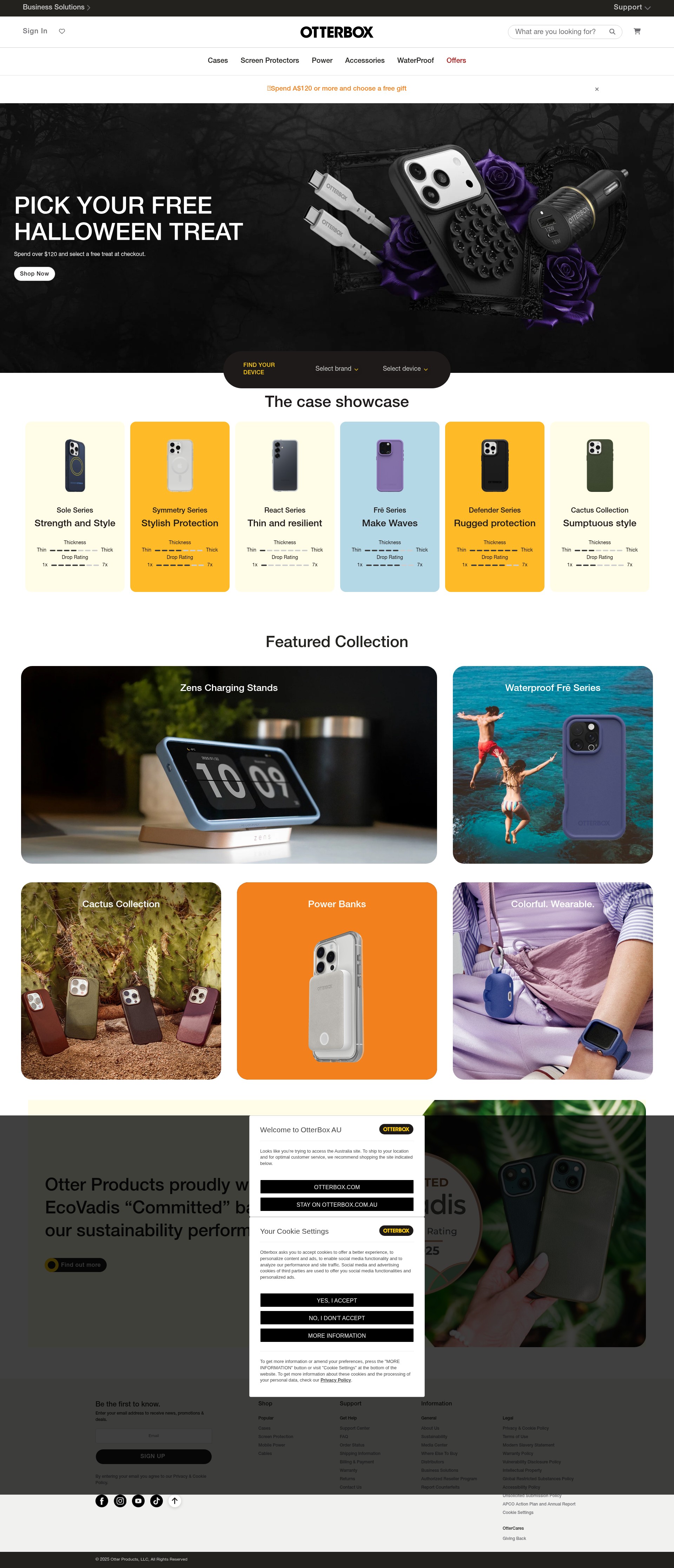 Screenshot of www.otterbox.com.au