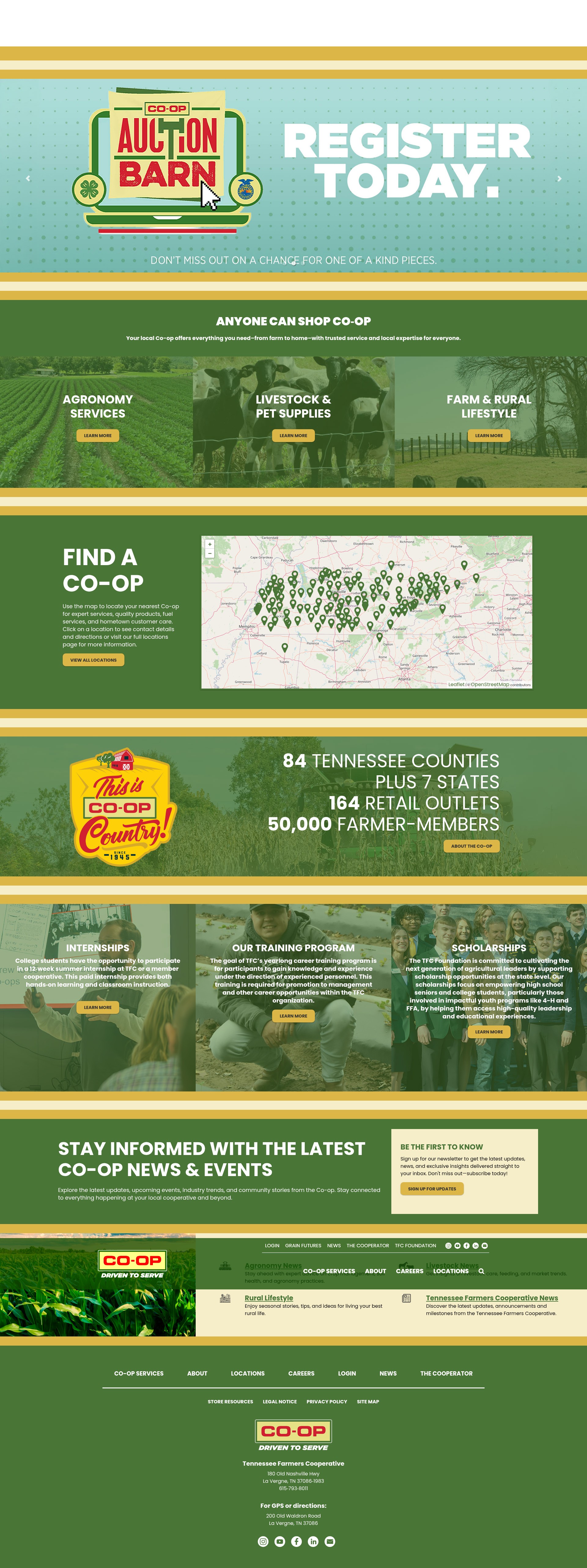 Screenshot of www.ourcoop.com