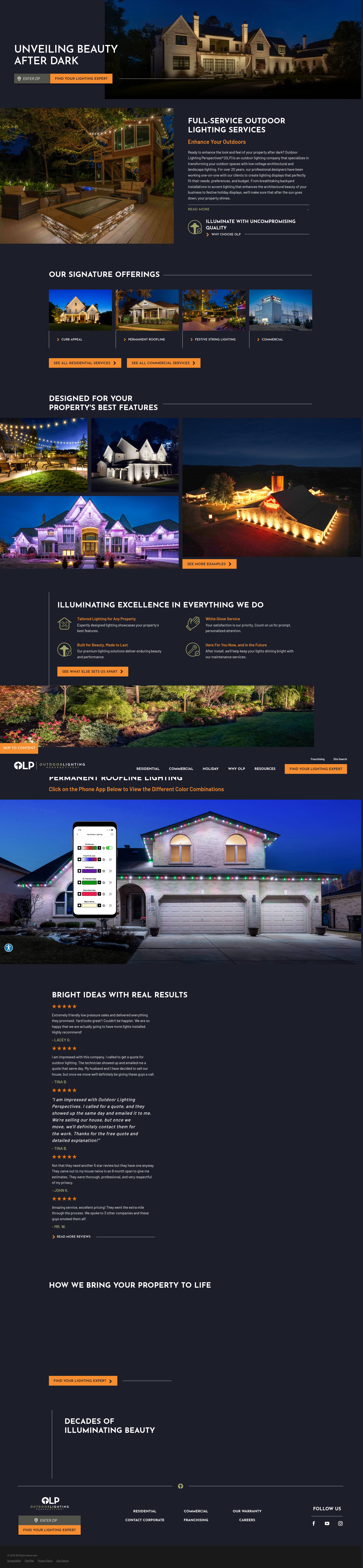 Screenshot of www.outdoorlights.com