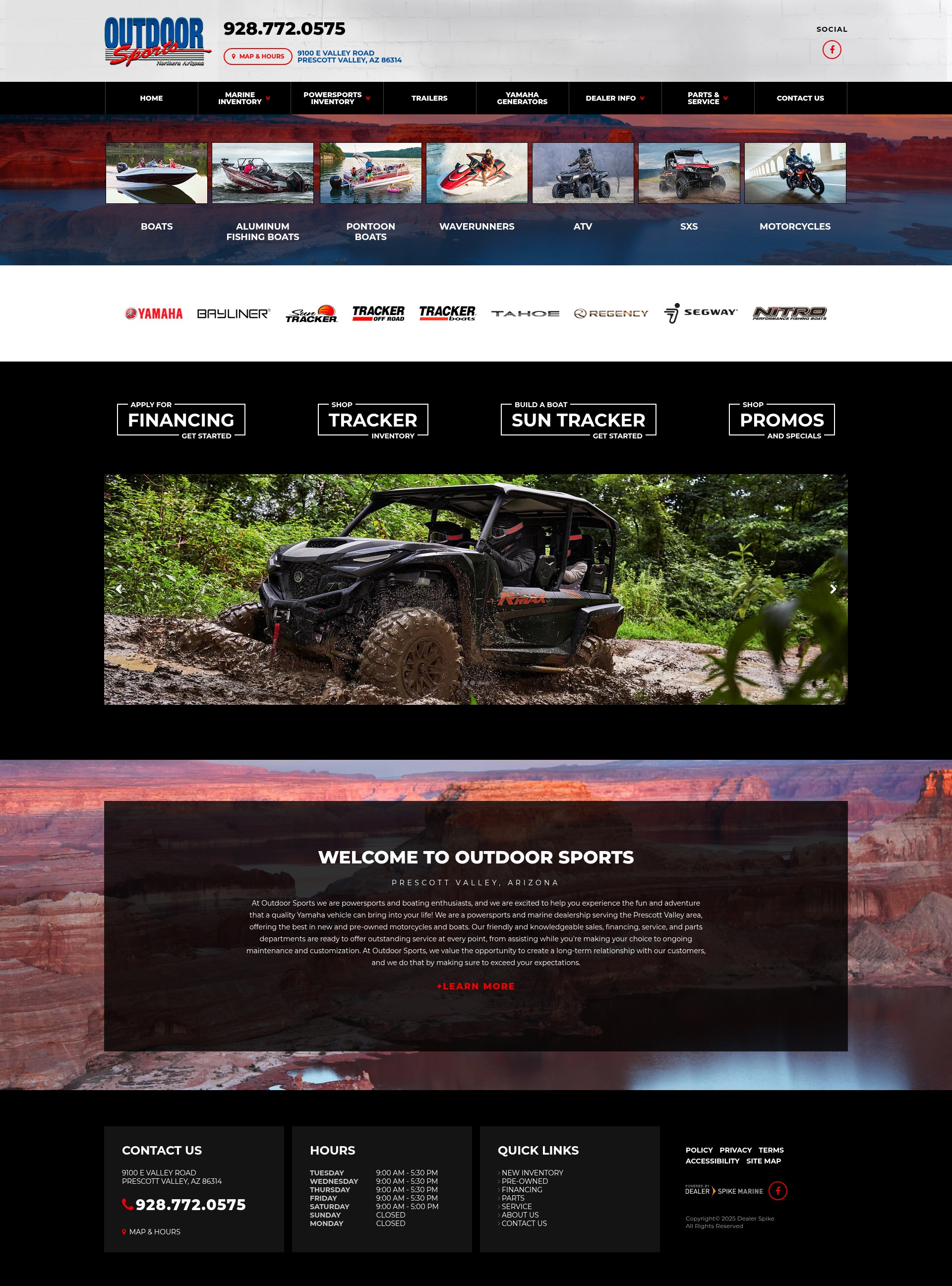 Screenshot of www.outdoorsportsaz.com