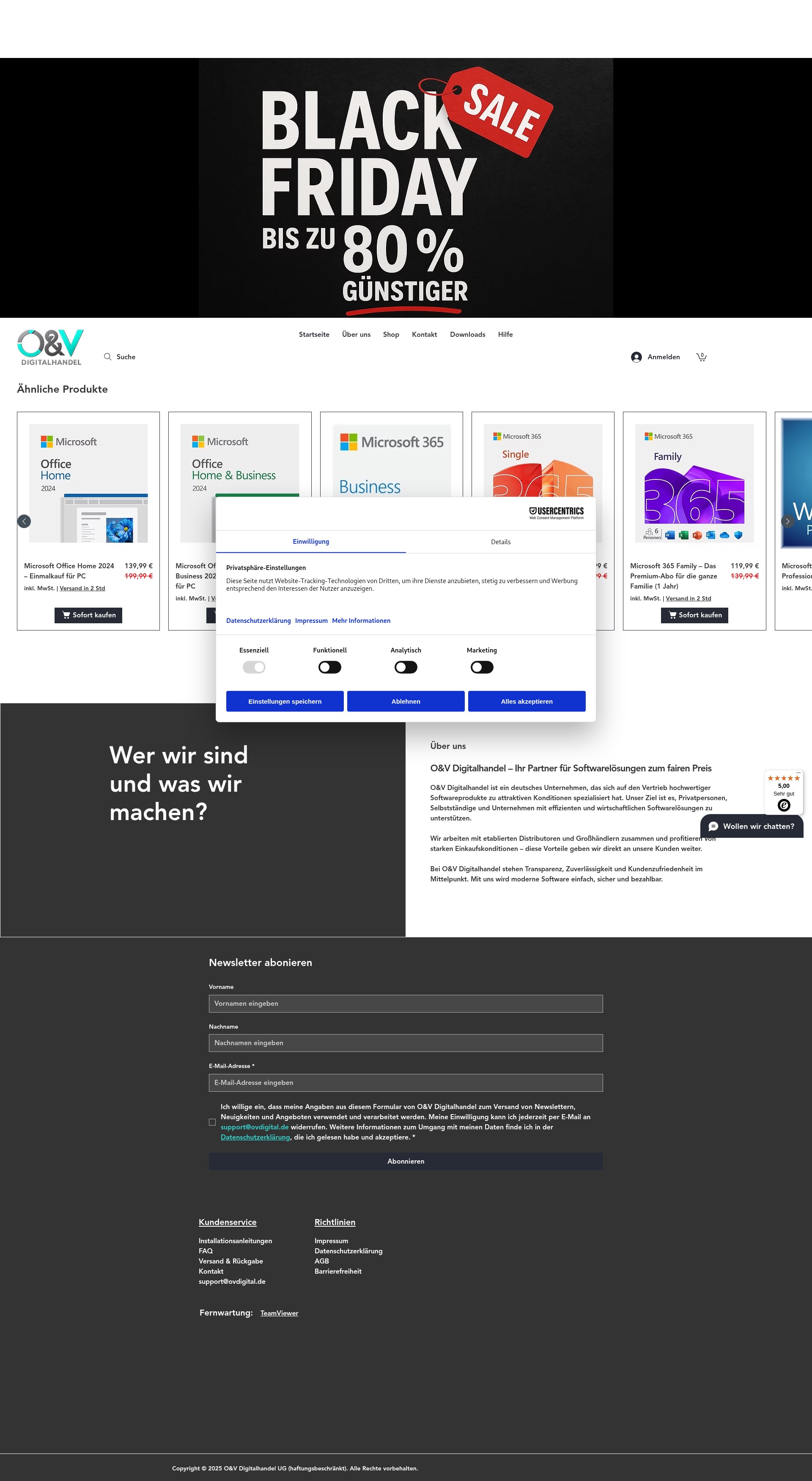 Screenshot of www.ovdigital.de
