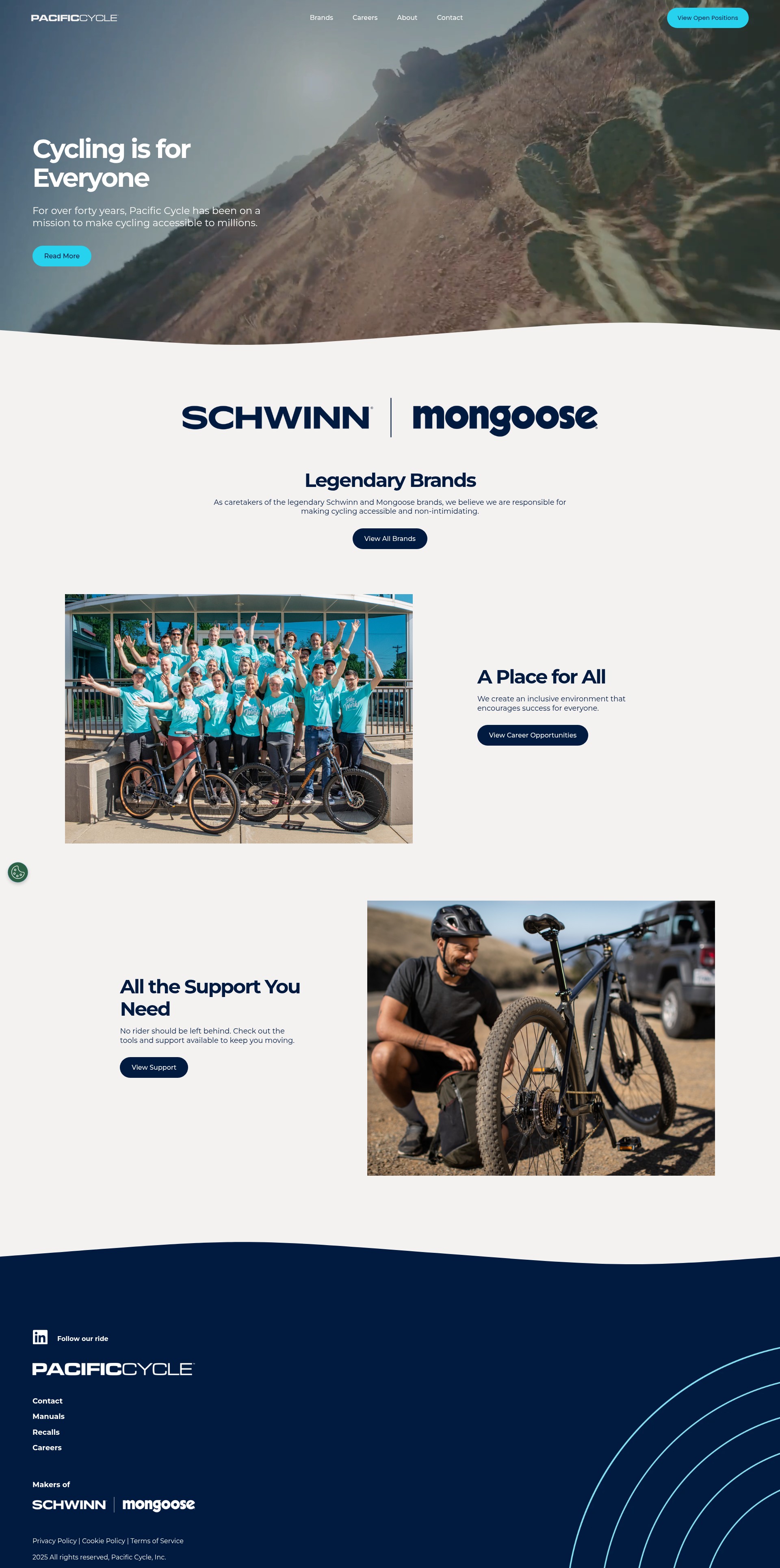 Screenshot of www.pacific-cycle.com