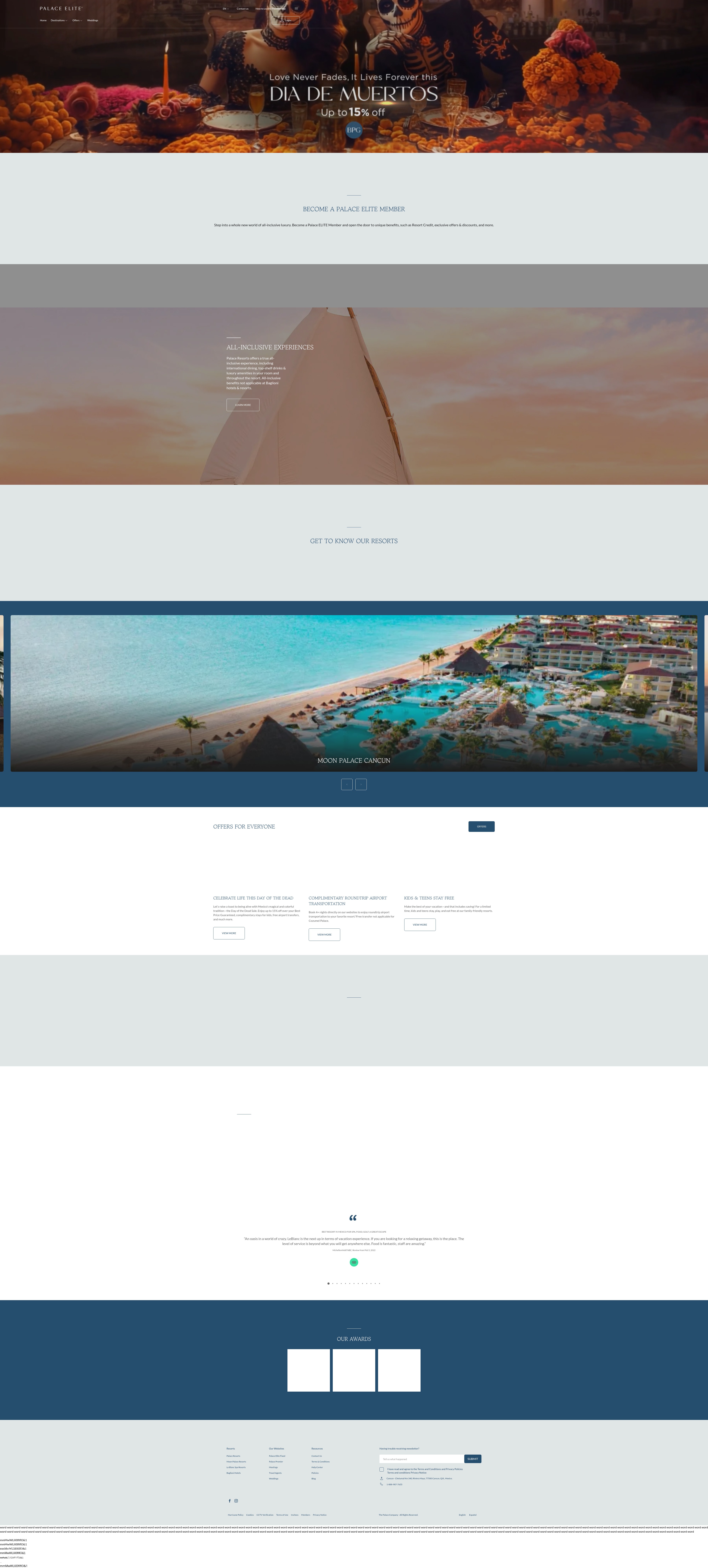 Screenshot of www.palaceelite.com