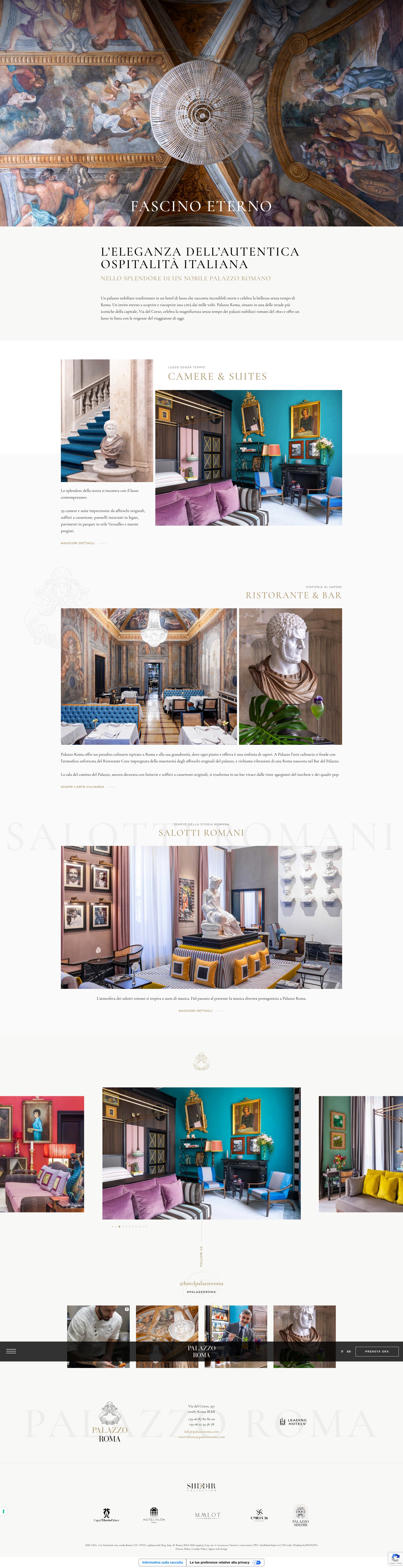 Screenshot of www.palazzoroma.com