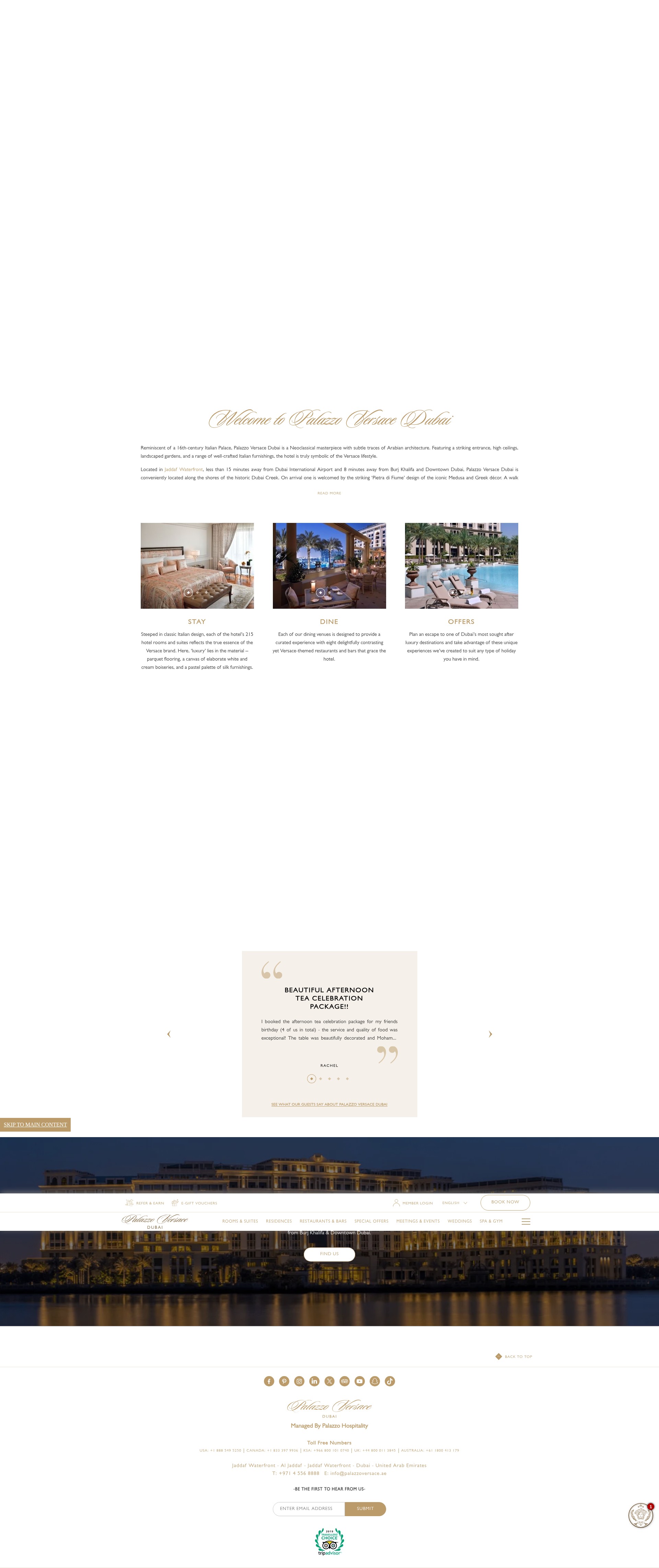 Screenshot of www.palazzoversace.ae