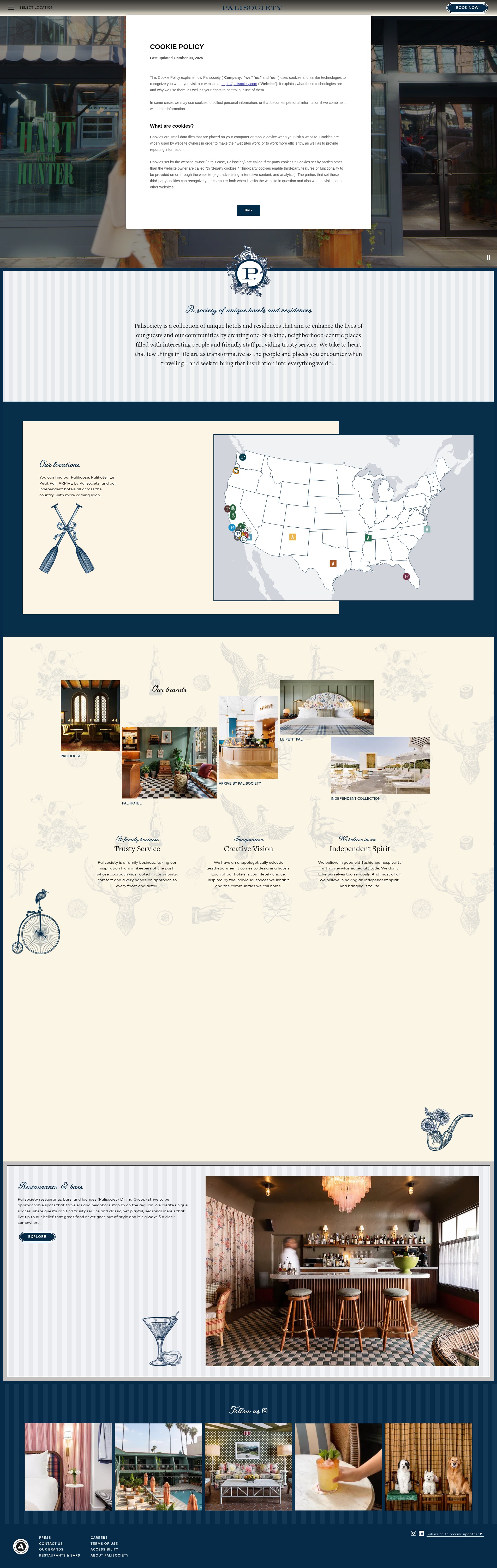 Screenshot of www.palisociety.com