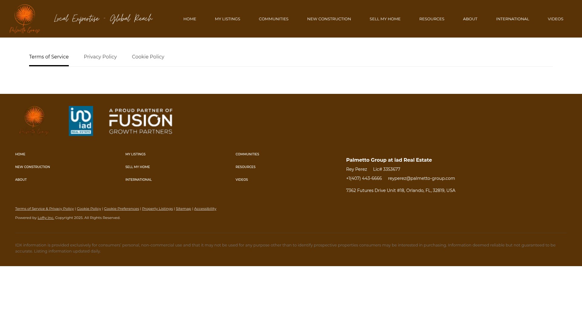 Screenshot of www.palmetto-group.com