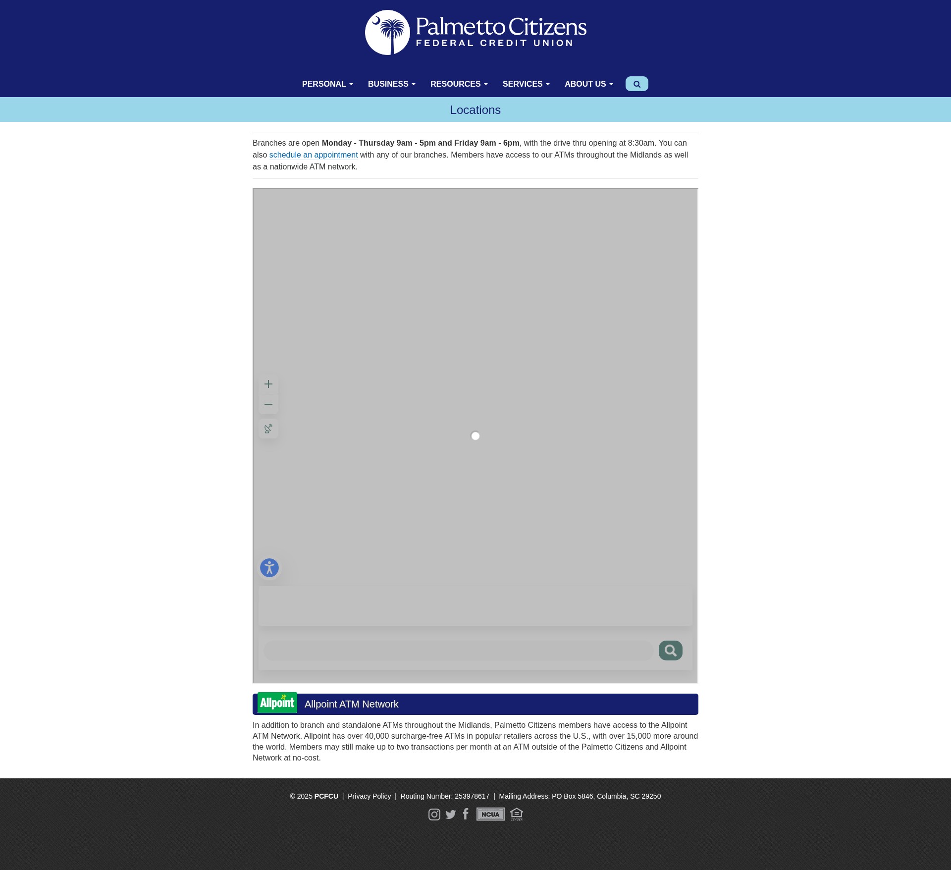 Screenshot of www.palmettocitizens.org
