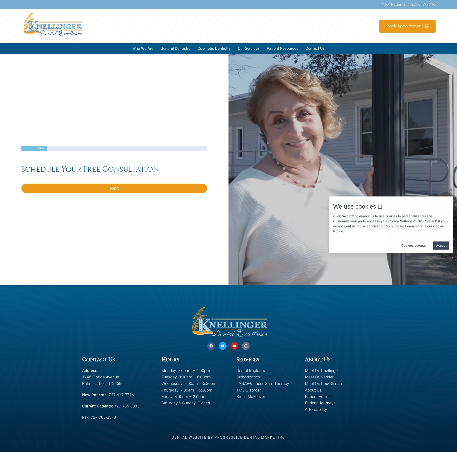 Screenshot of www.palmharbordentistry.com