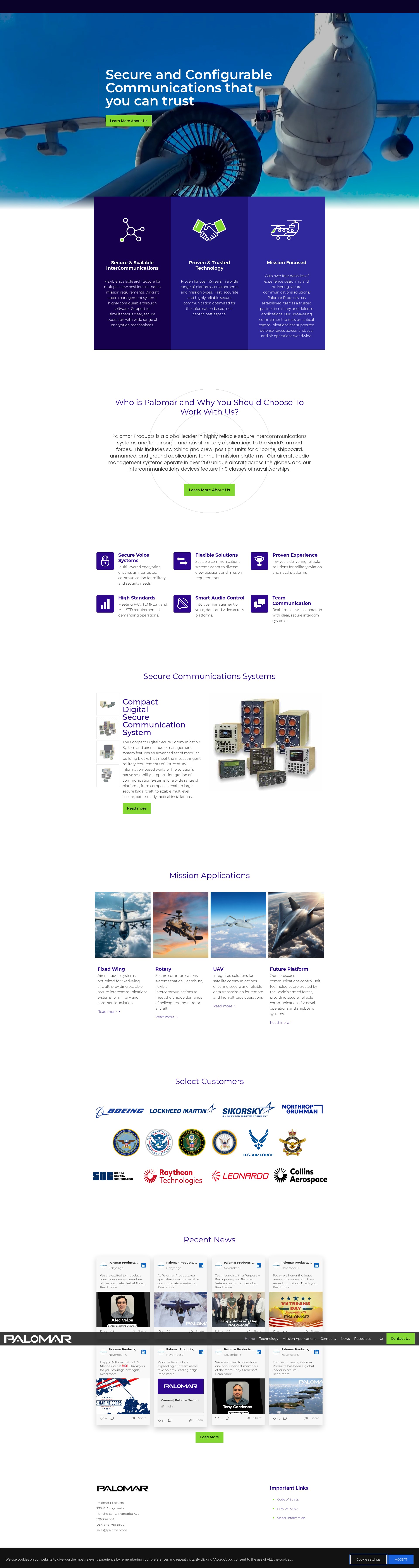 Screenshot of www.palomar.com