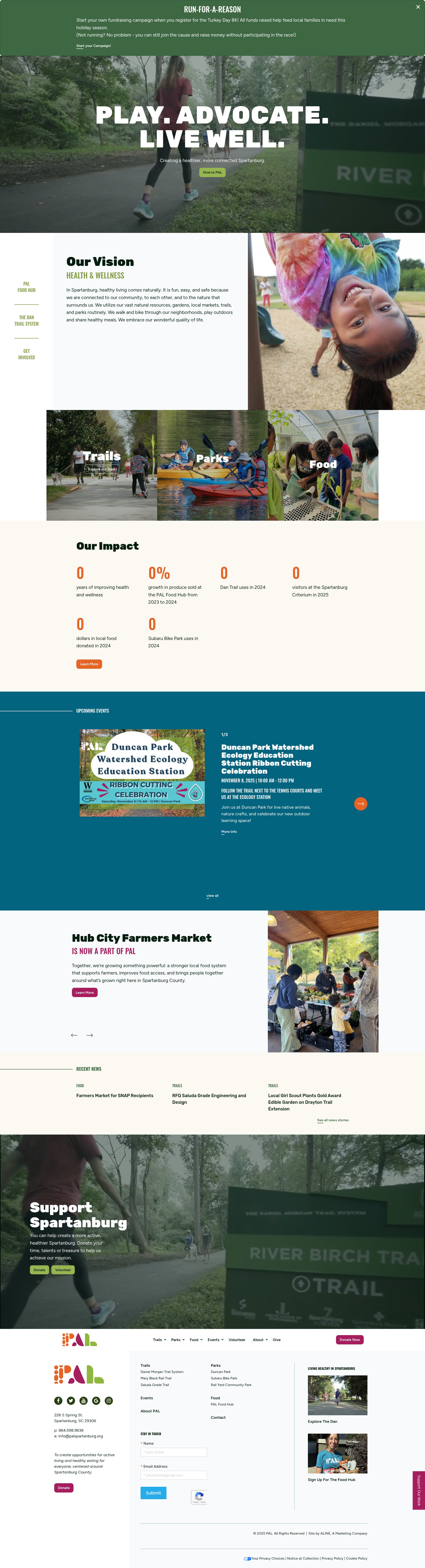 Screenshot of www.palspartanburg.org