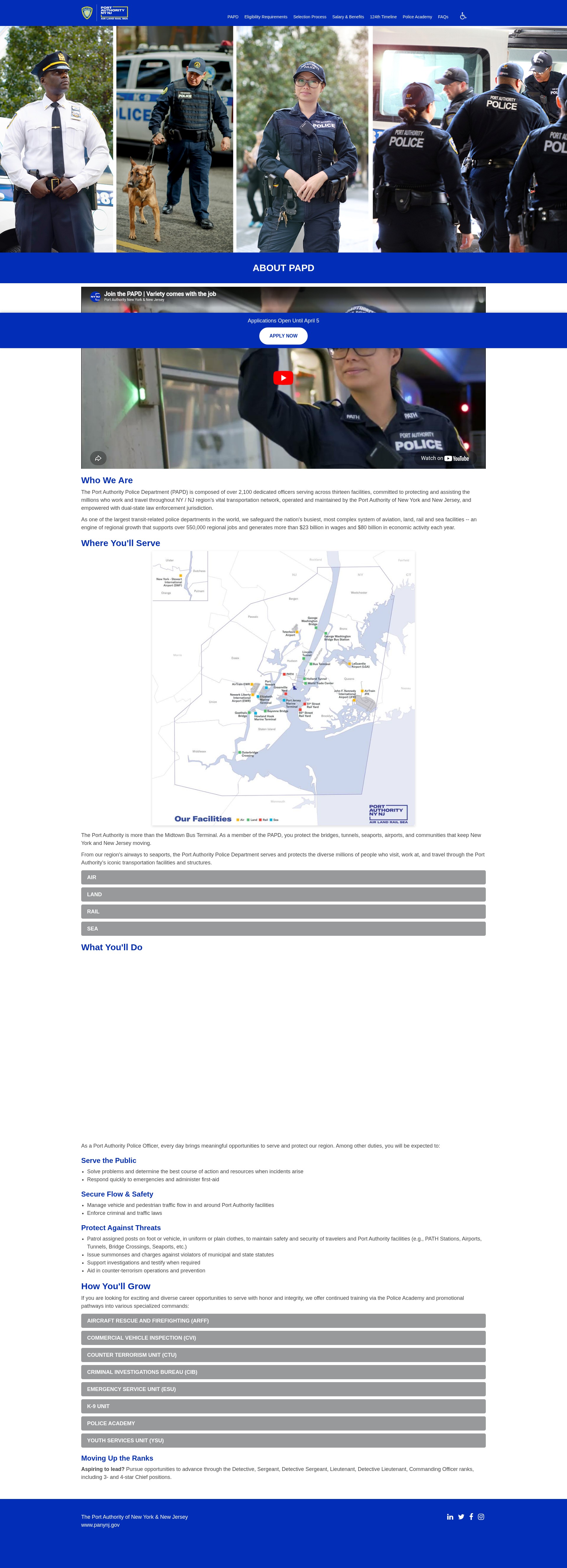 Screenshot of www.papdrecruit.com