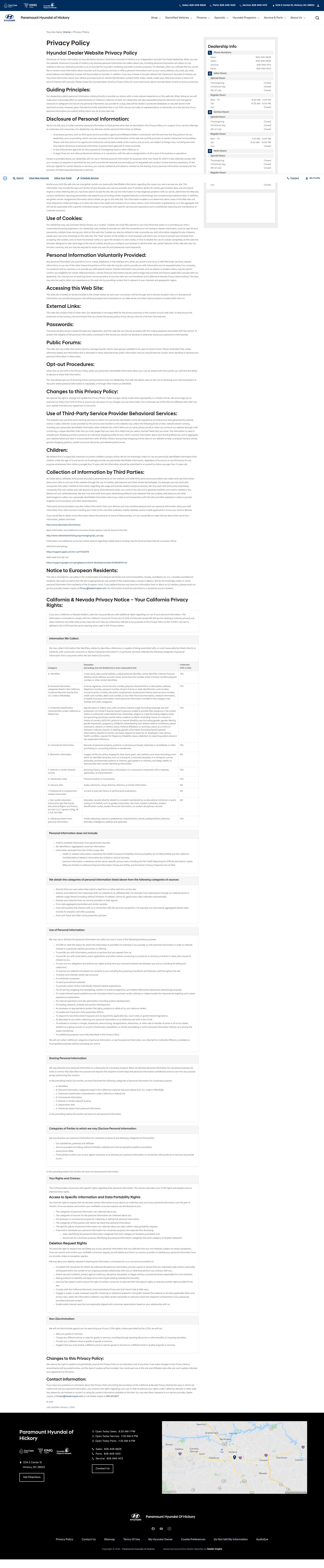 Screenshot of www.paramounthyundai.com